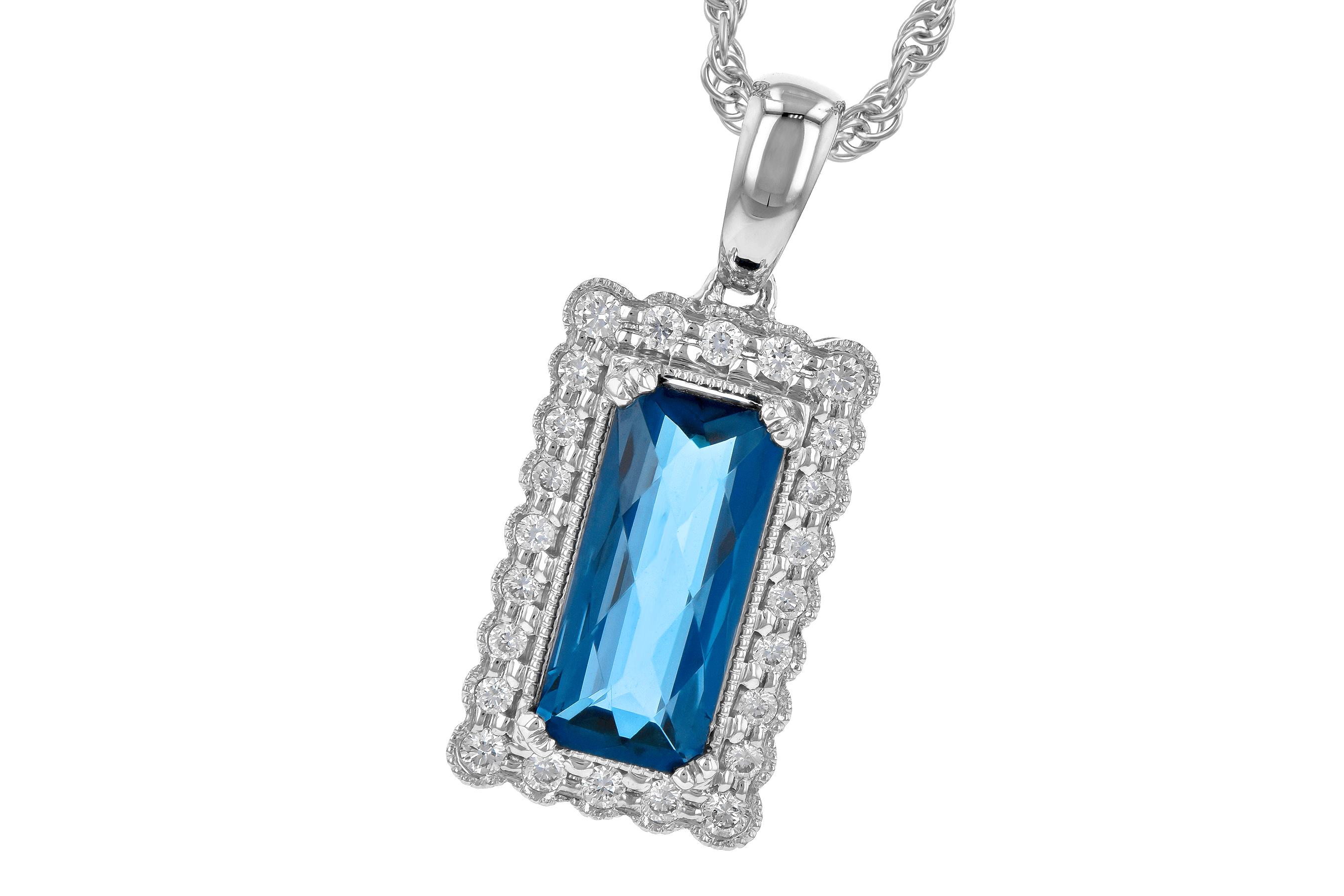 D190-16653: NECK 1.55 LONDON BLUE TOPAZ 1.70 TGW