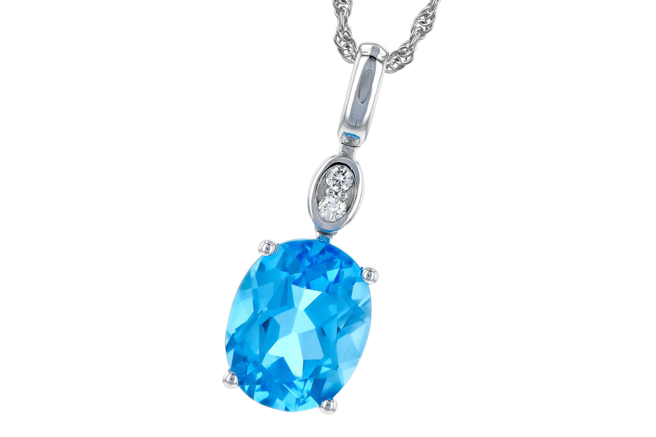 D190-16726: NECK 2.84 BLUE TOPAZ 2.87 TGW (10x8MM BT)