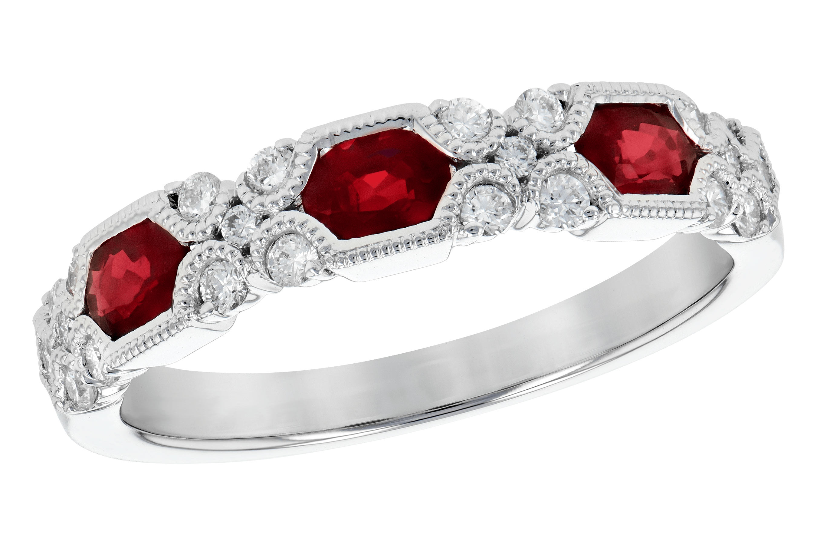 D272-85744: LDS WED RG .74 RUBY 1.00 TGW (4x3MM RUBY)