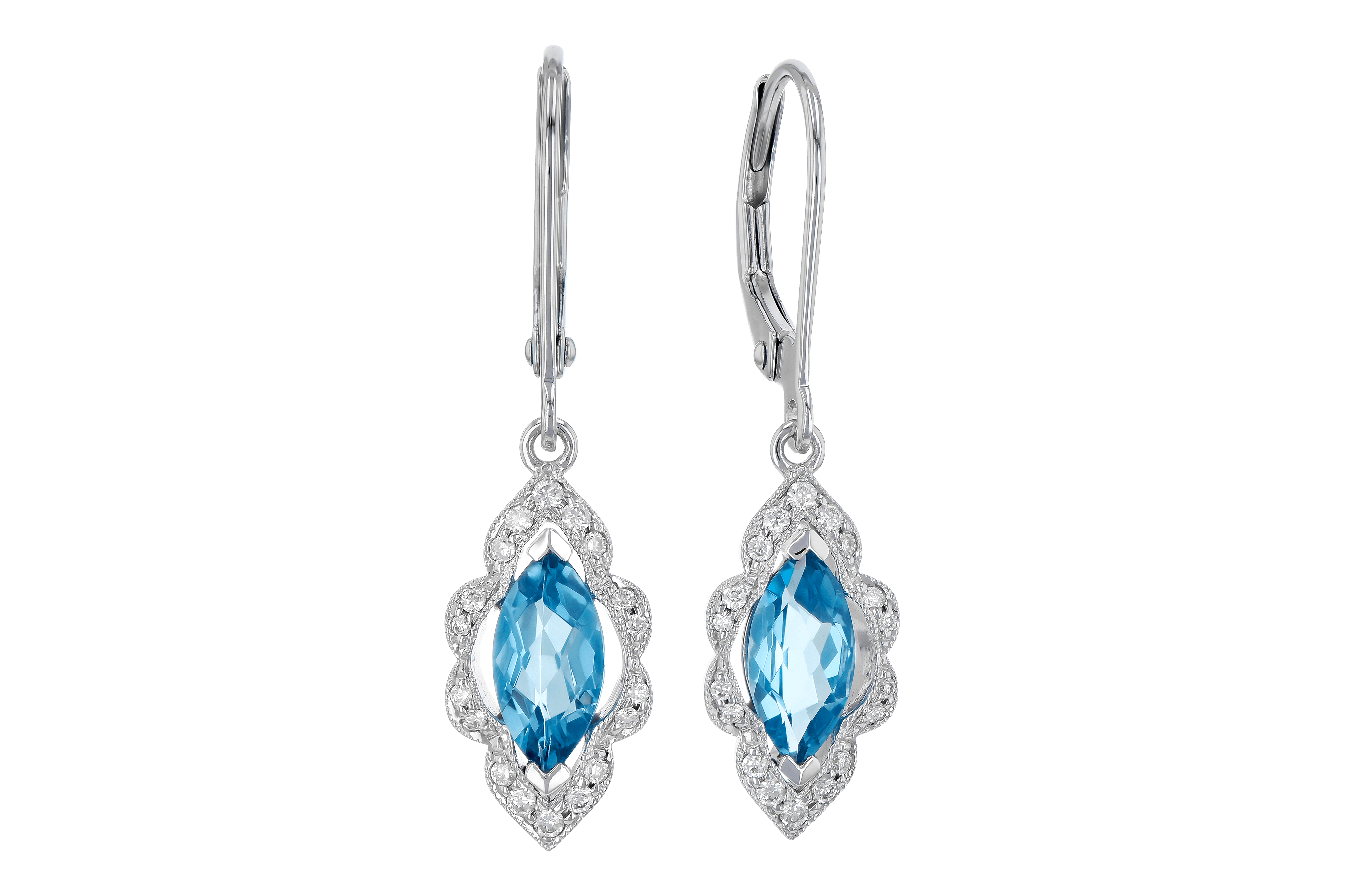 D272-89453: EARR 1.02 TW BLUE TOPAZ 1.17 TGW