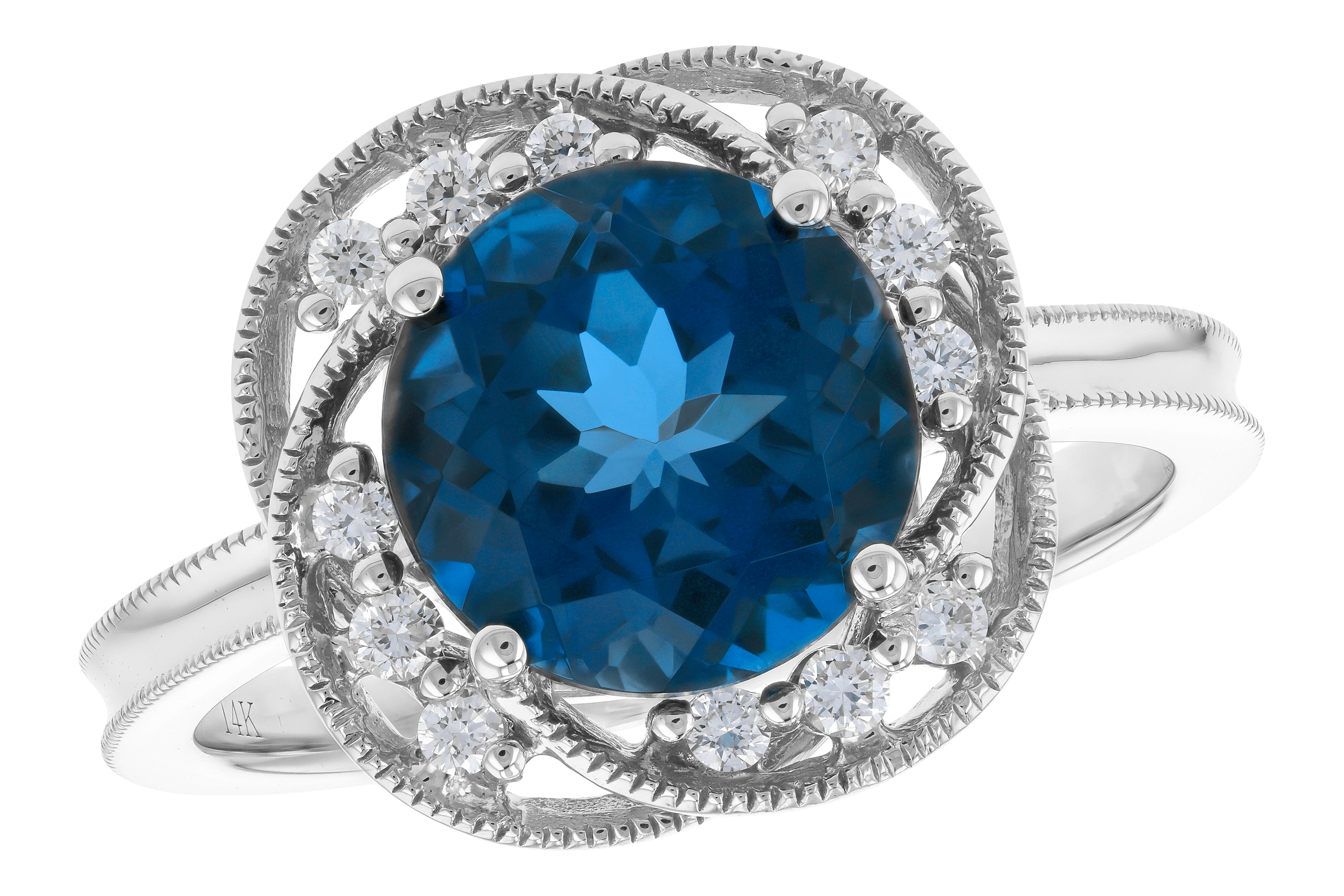 D273-75807: LDS RG 2.90 LONDON BLUE TOPAZ 3.05 TGW (9MM LBT)