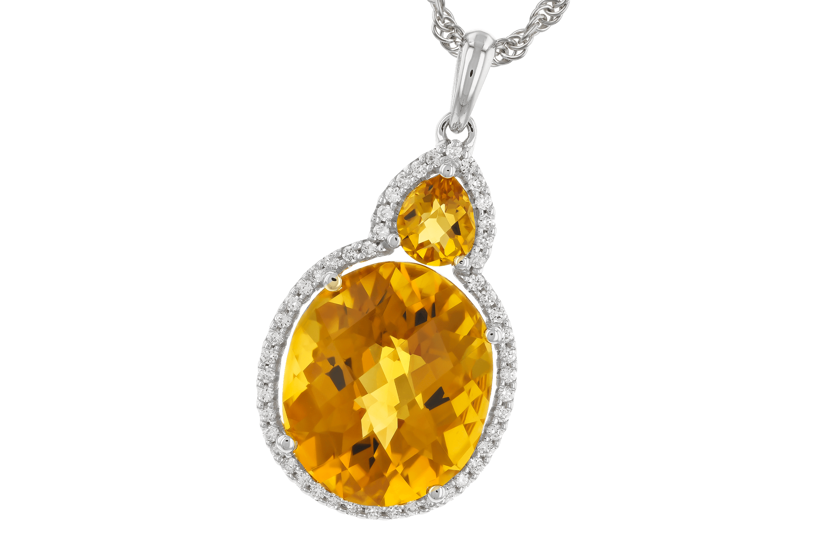D273-77589: NECK 5.70 TW CITRINE 5.85 TGW (13x11 OVAL)