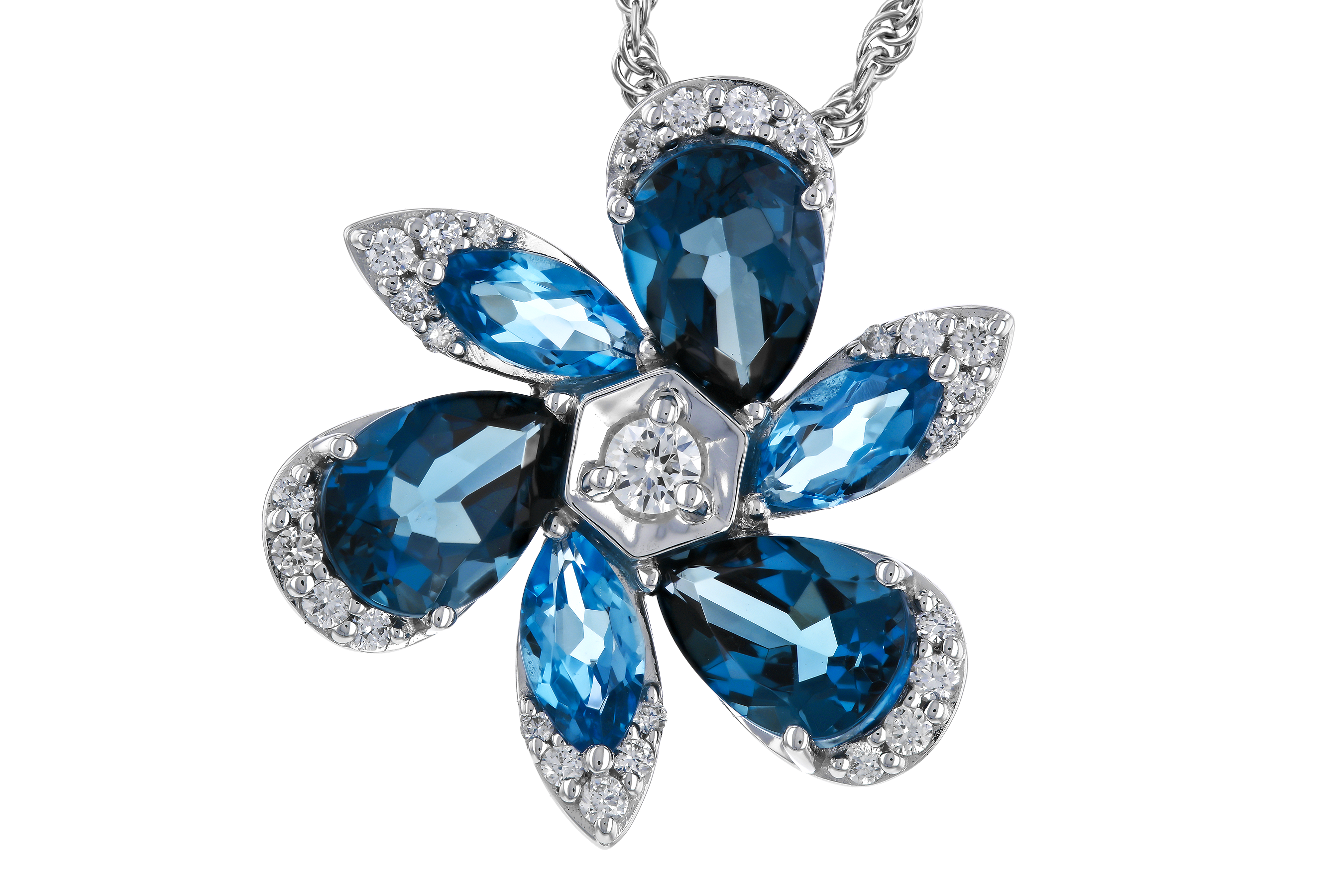 D274-67580: NECKLACE 3.03 BLUE TOPAZ 3.22 TGW