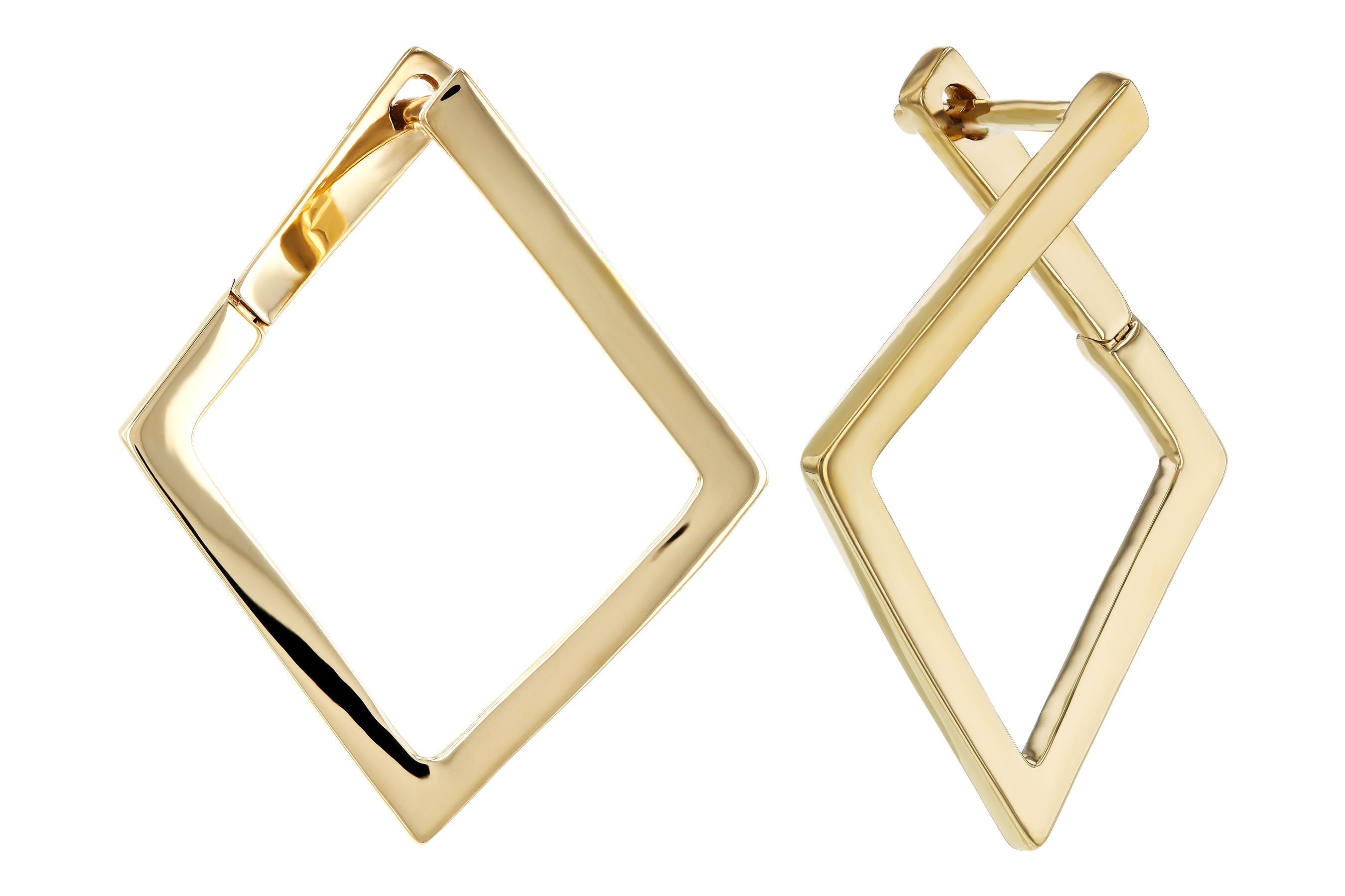 D274-69426: GOLD EARRINGS (23MM)