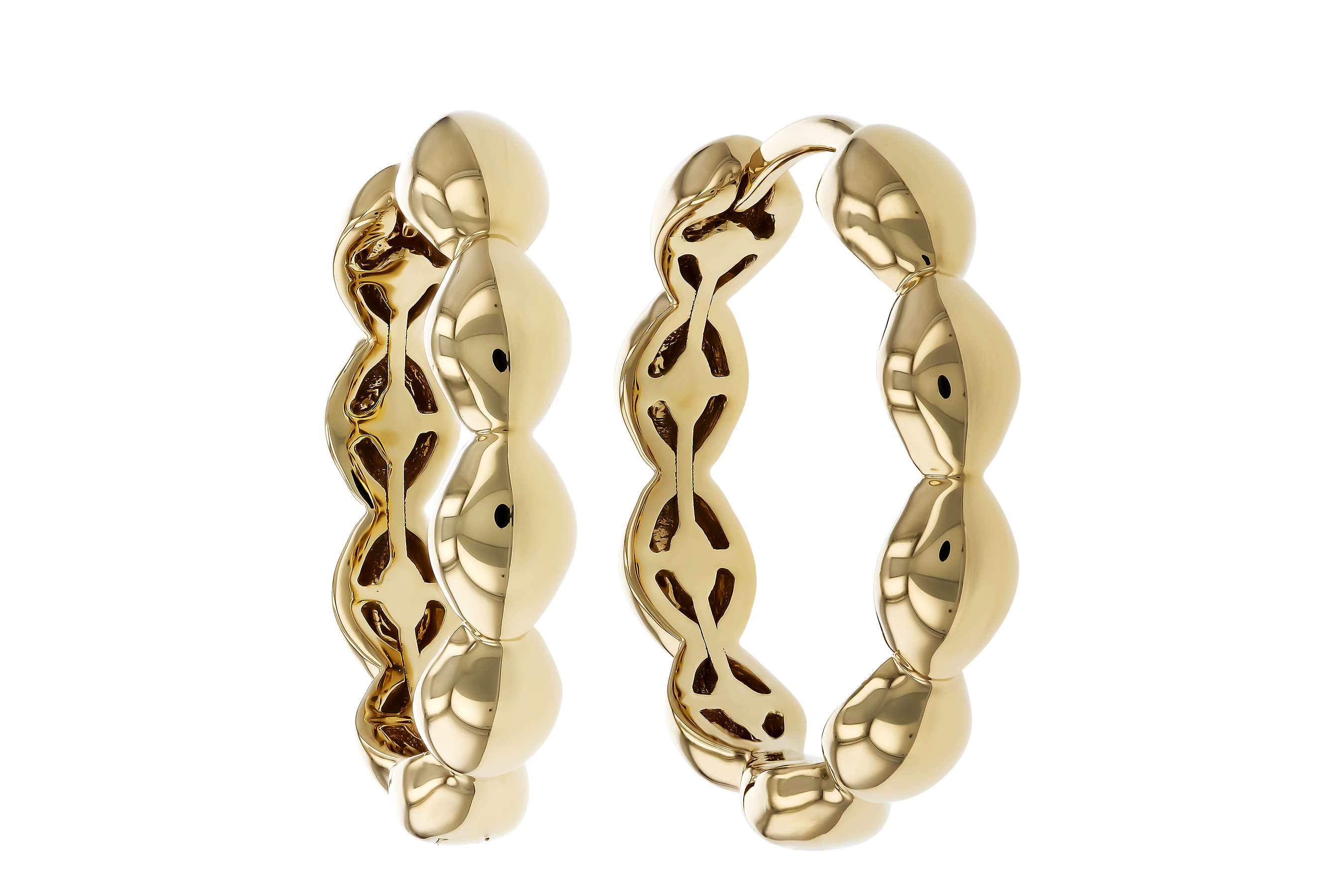 D274-69453: GOLD EARRINGS (18MM)