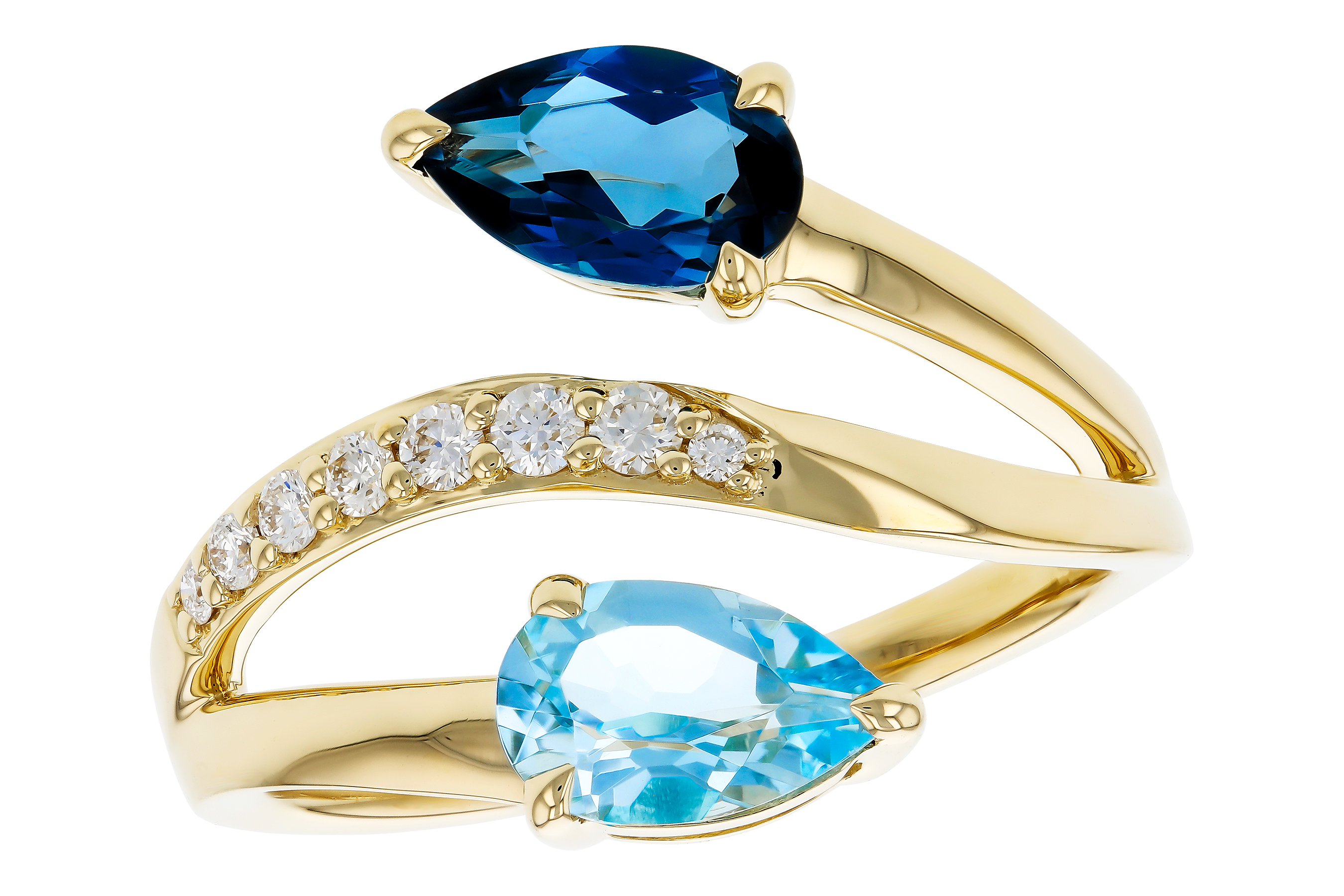 D275-54853: LDS RG 3.56 TW BLUE TOPAZ 3.70 TGW (8x5MM BT)