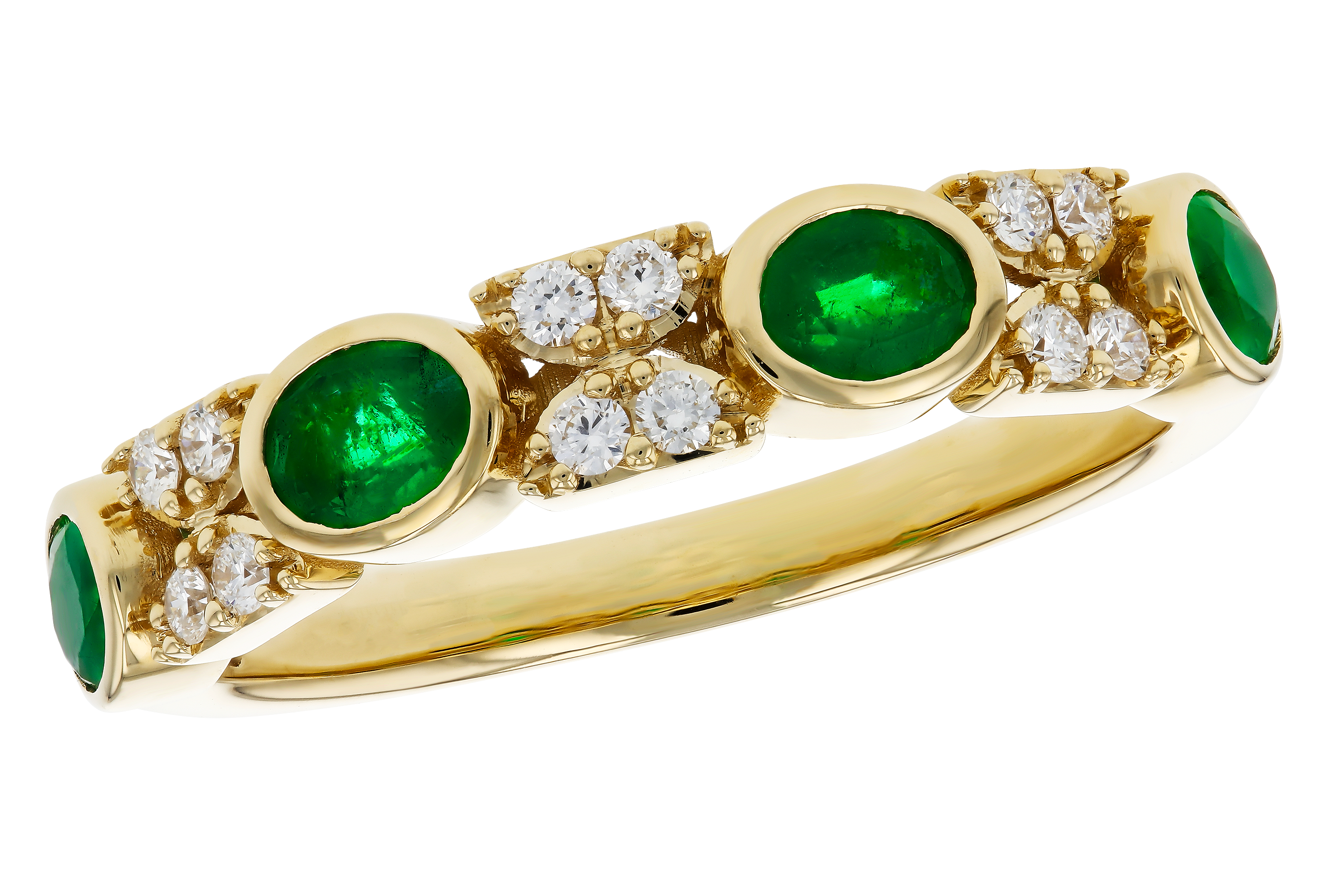 D275-54889: LDS WED RG .54 TW EMERALD .68 TGW