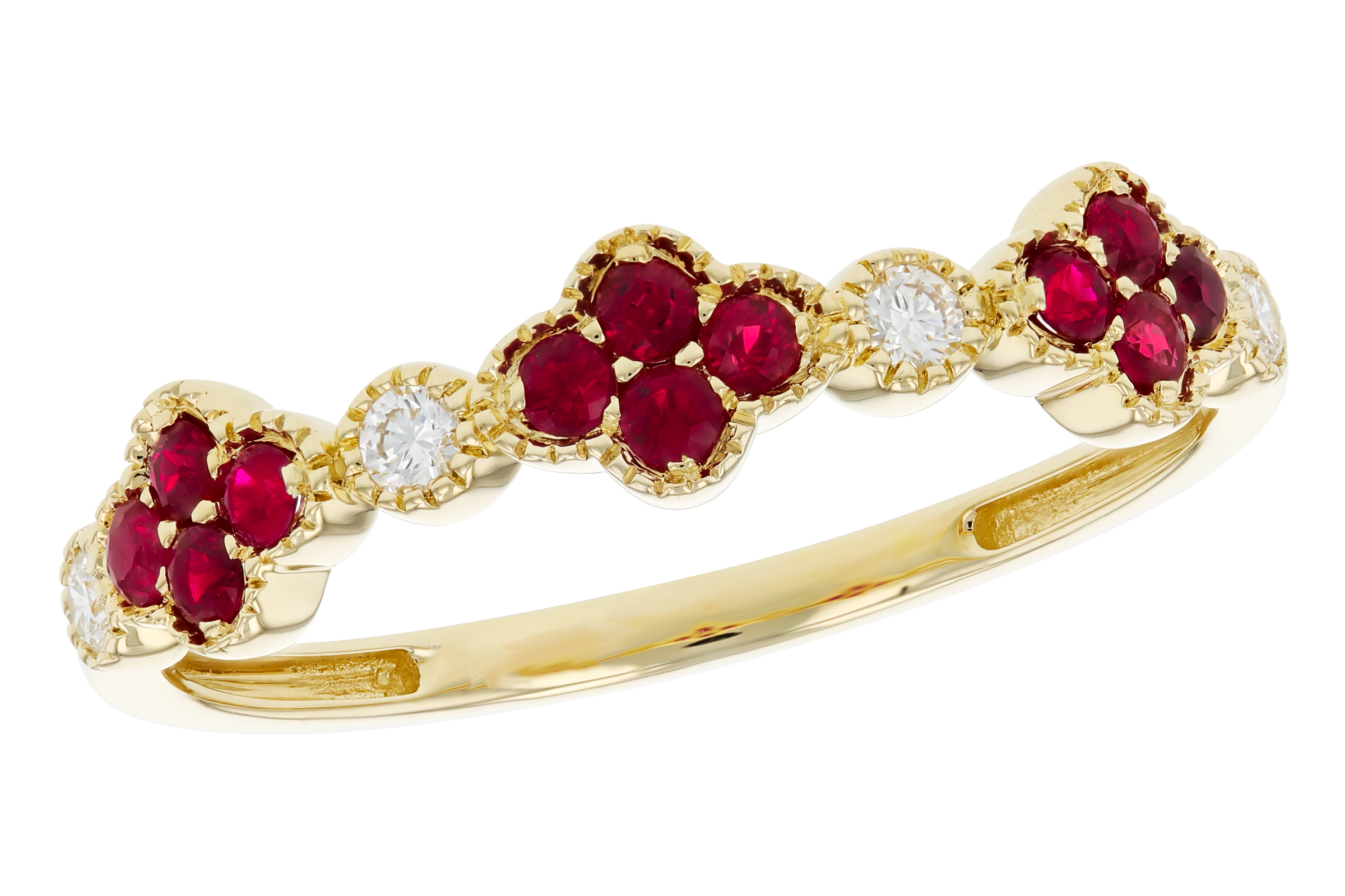 D275-57571: LDS WED RG .22 TW RUBY .30 TGW