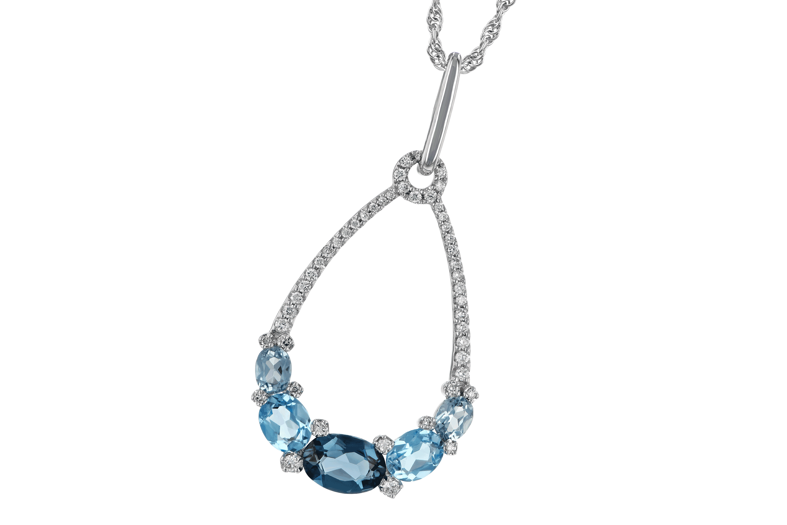 E187-40316: NECK 1.76 BLUE TOPAZ 1.96 TGW
