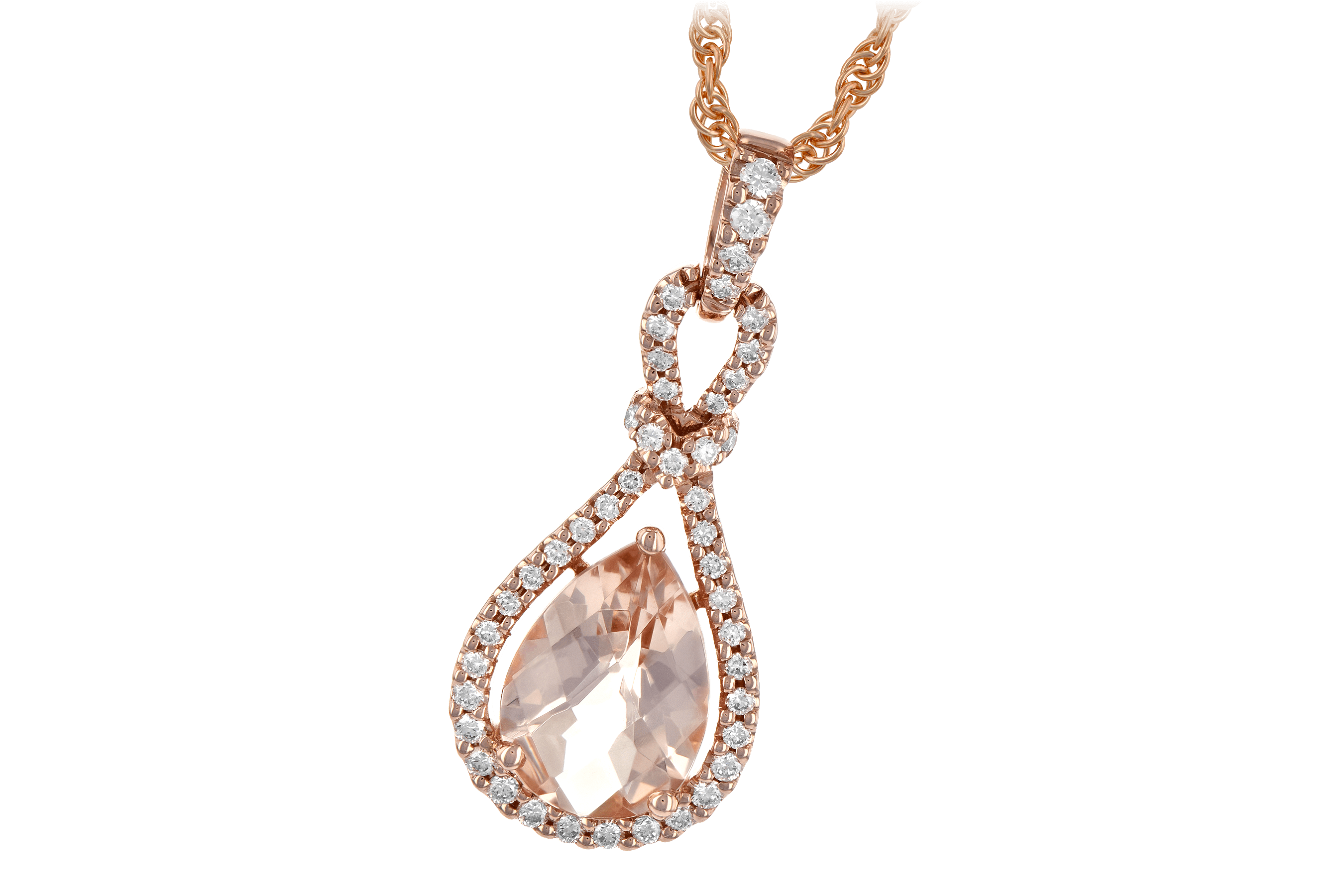 E190-09398: NECK 1.54 MORGANITE 1.75 TGW