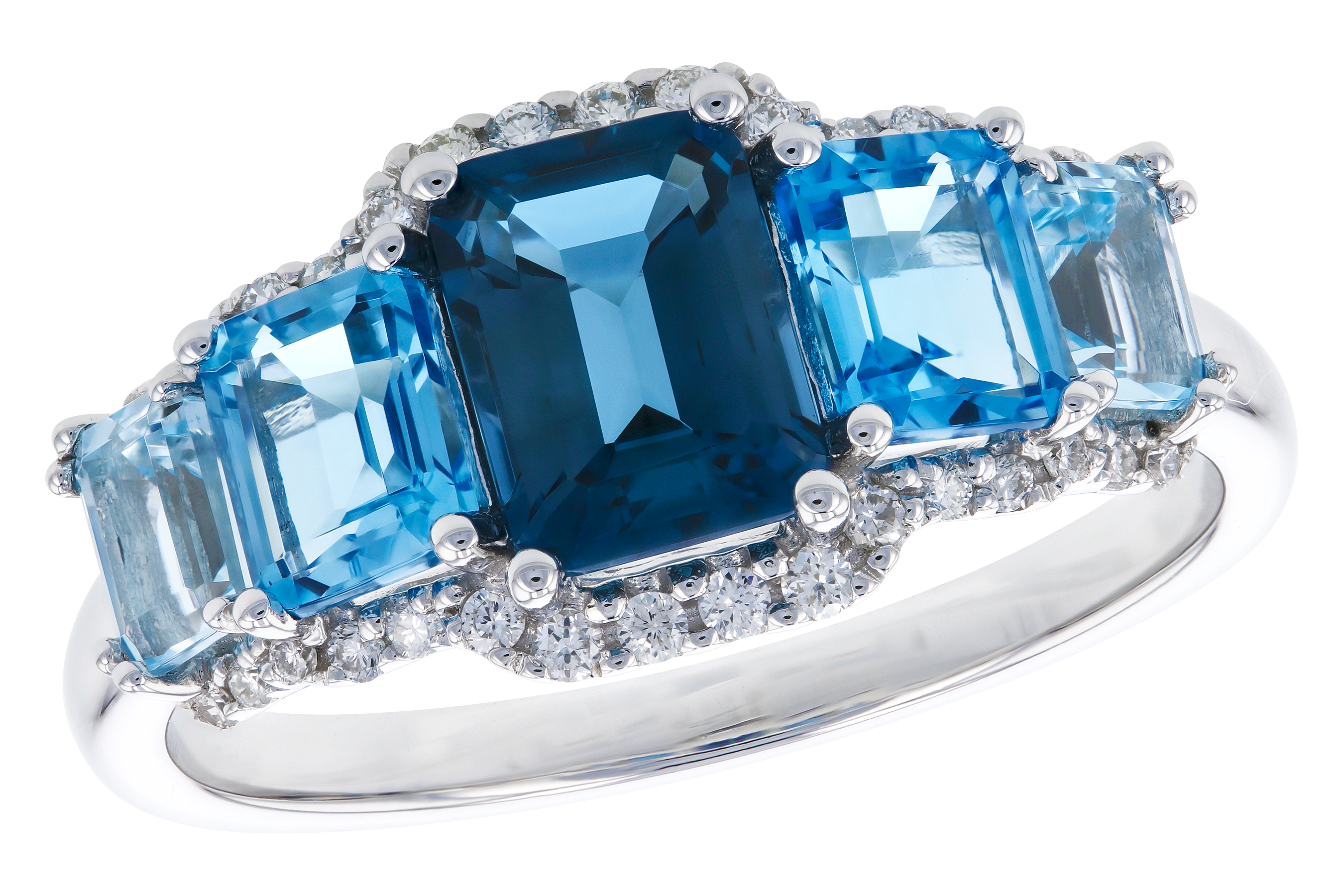 E273-75807: LDS RG 2.15 TW BLUE TOPAZ 2.30 TGW