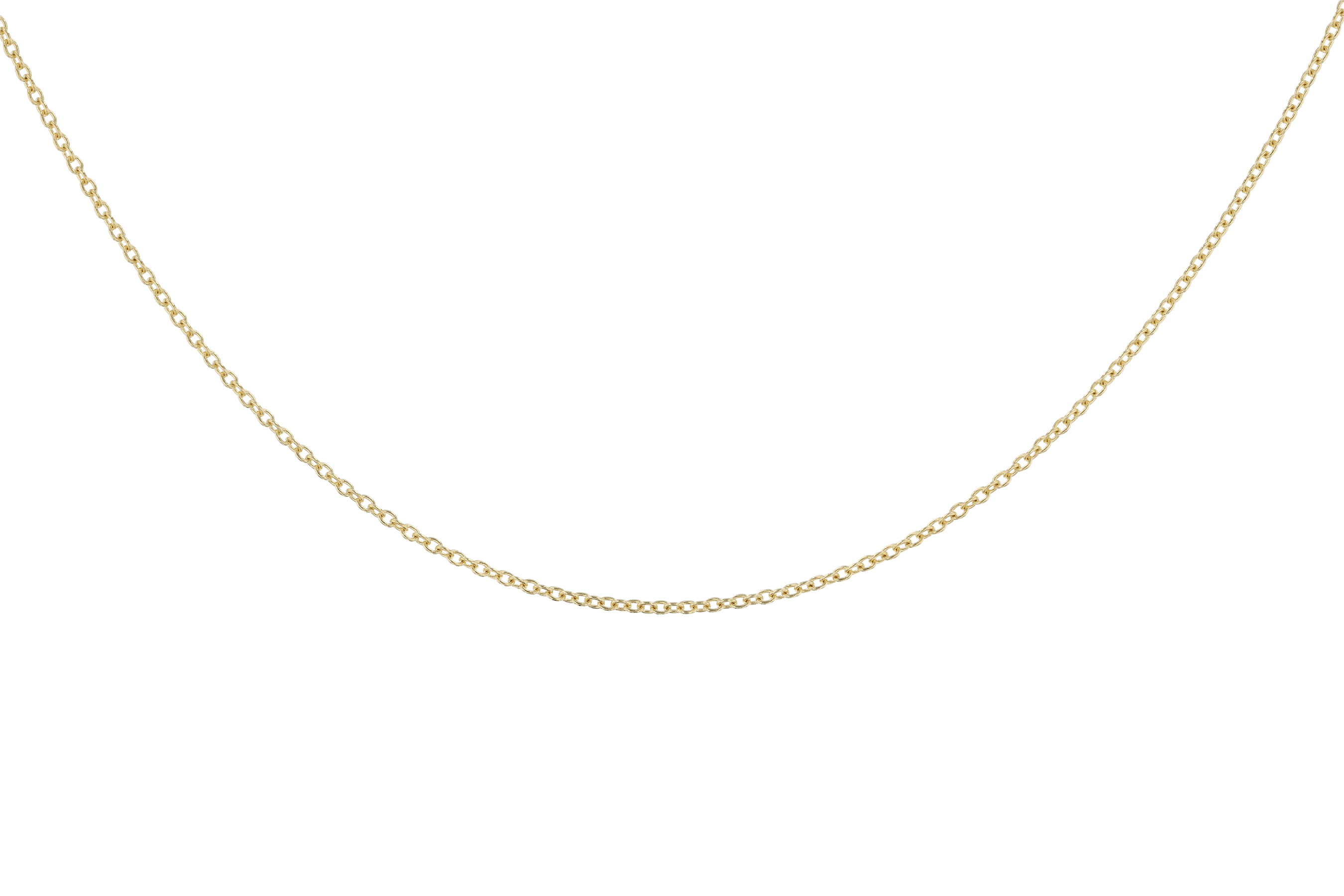 E273-79398: CABLE CHAIN (20IN, 1.3MM, 14KT, LOBSTER CLASP)