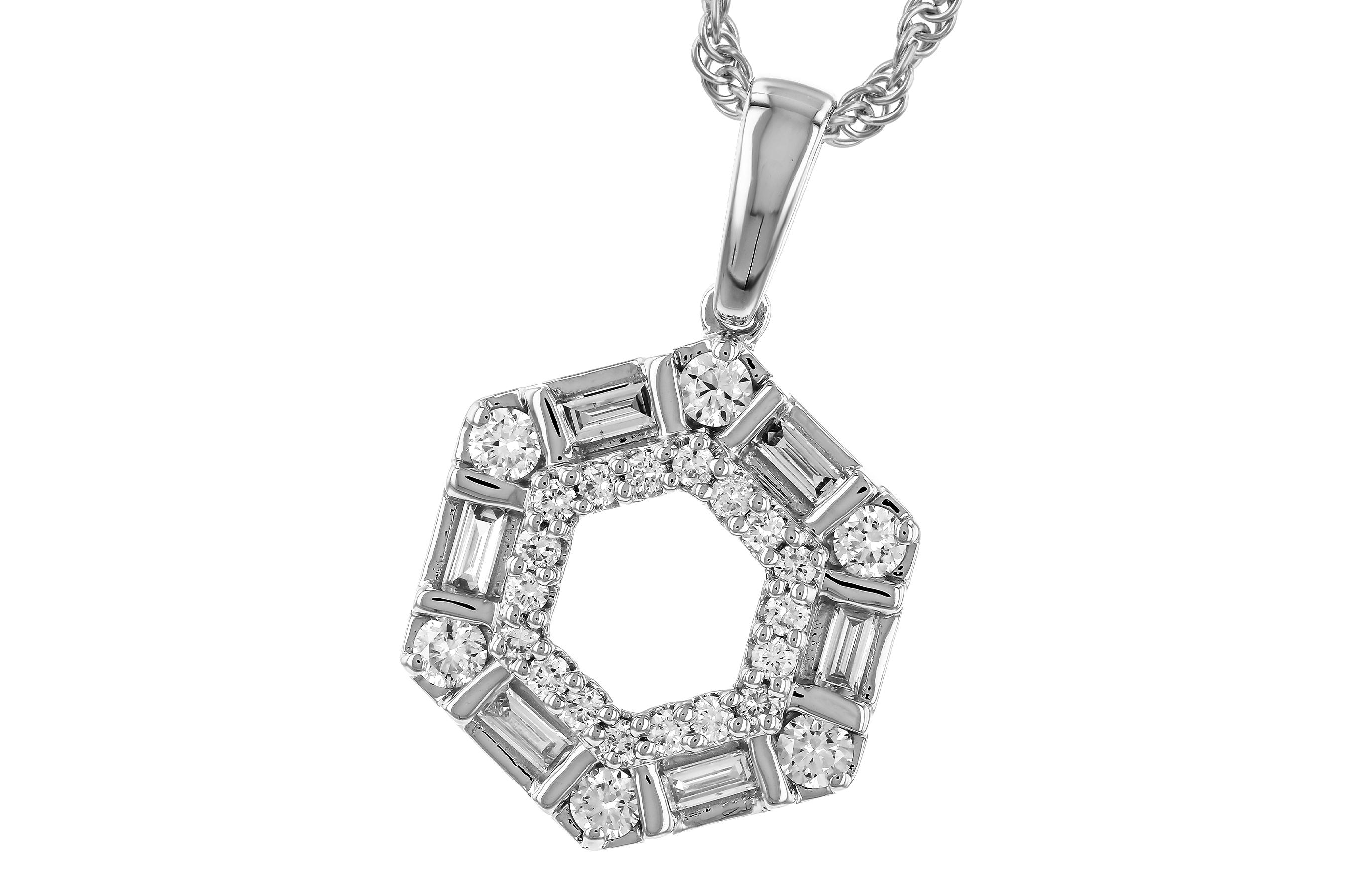 E274-64844: NECKLACE .14 TW BAG .50 TW