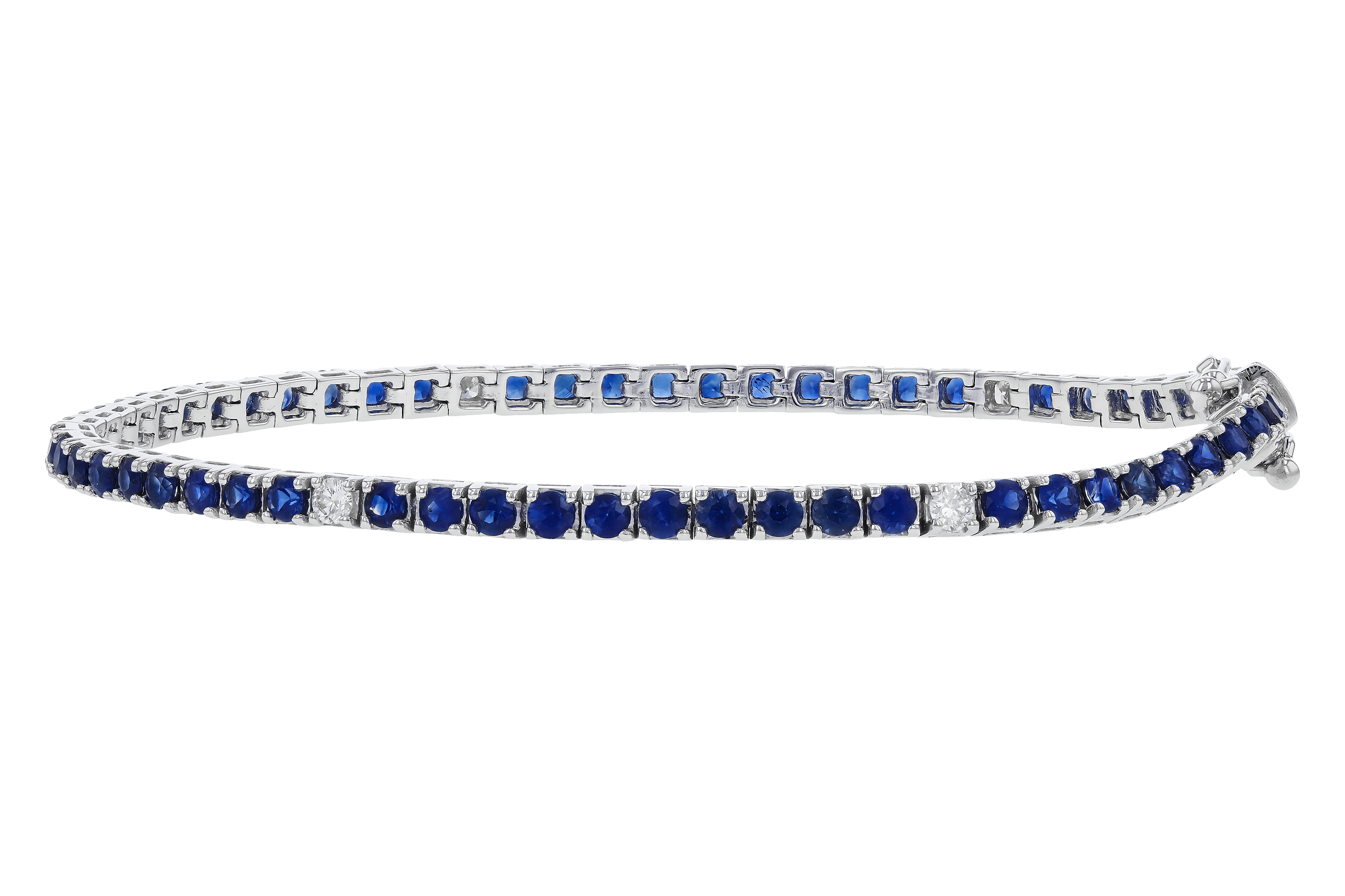 E274-64889: BRACELET 3.27 TW SAPP 3.52 TGW (7")