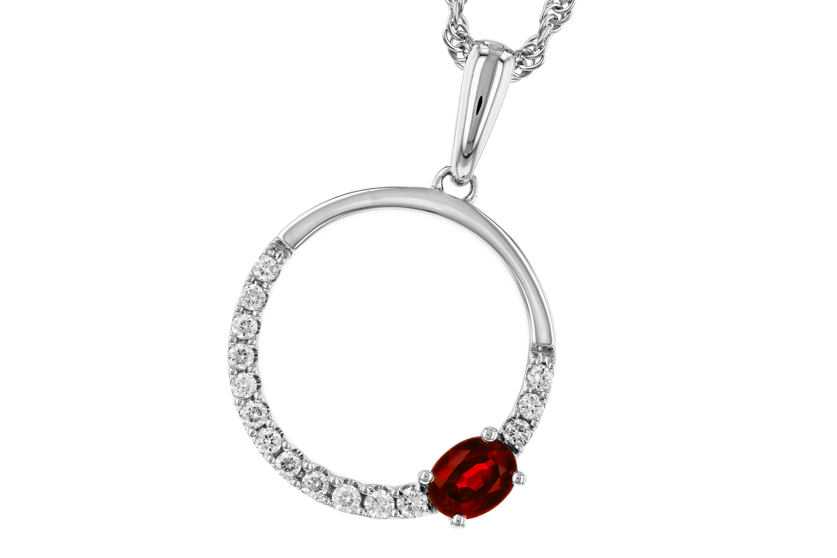 E274-66653: NECKLACE .26 RUBY .41 TGW