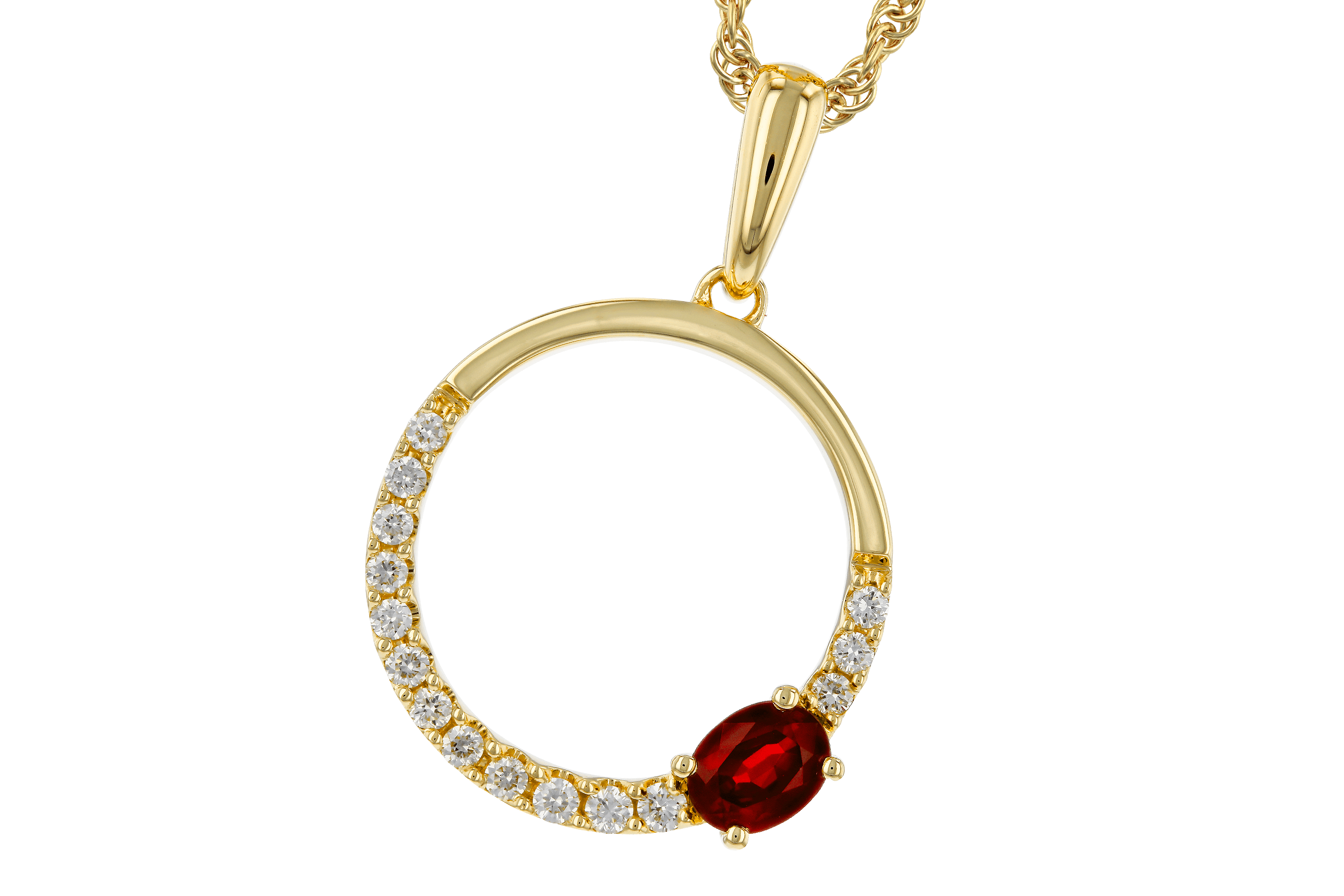 E274-66653: NECKLACE .26 RUBY .41 TGW