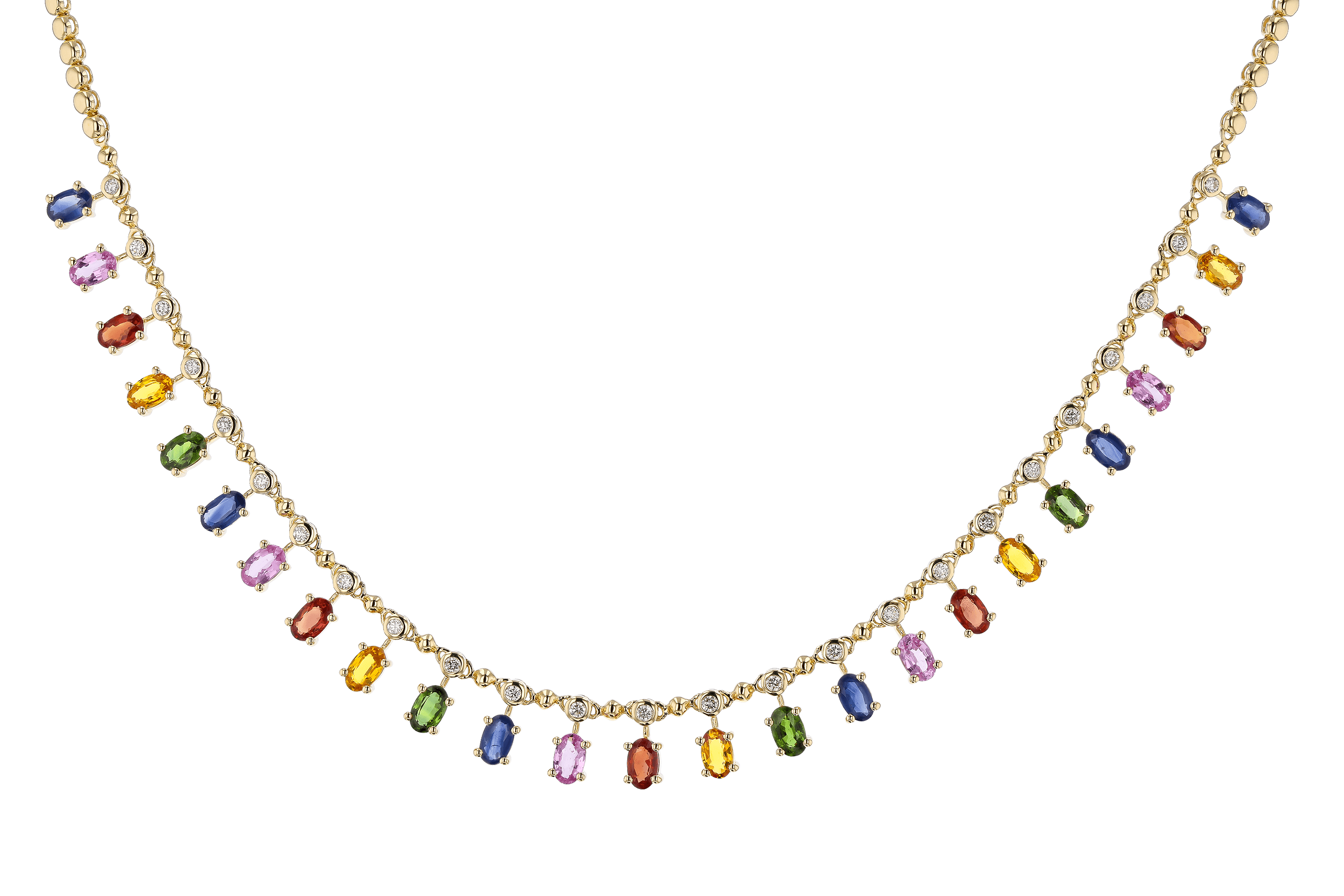 E274-67571: NECK 6.75 MULTI-COLOR SAPP 7.21 TGW (17.25")