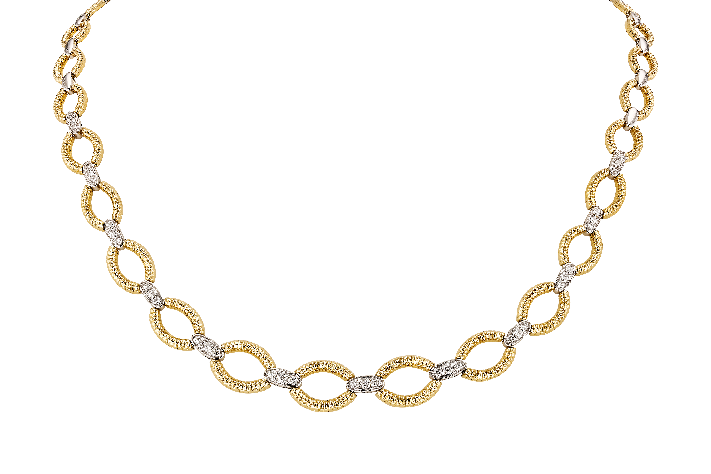 E274-69398: NECKLACE .75 TW (17")