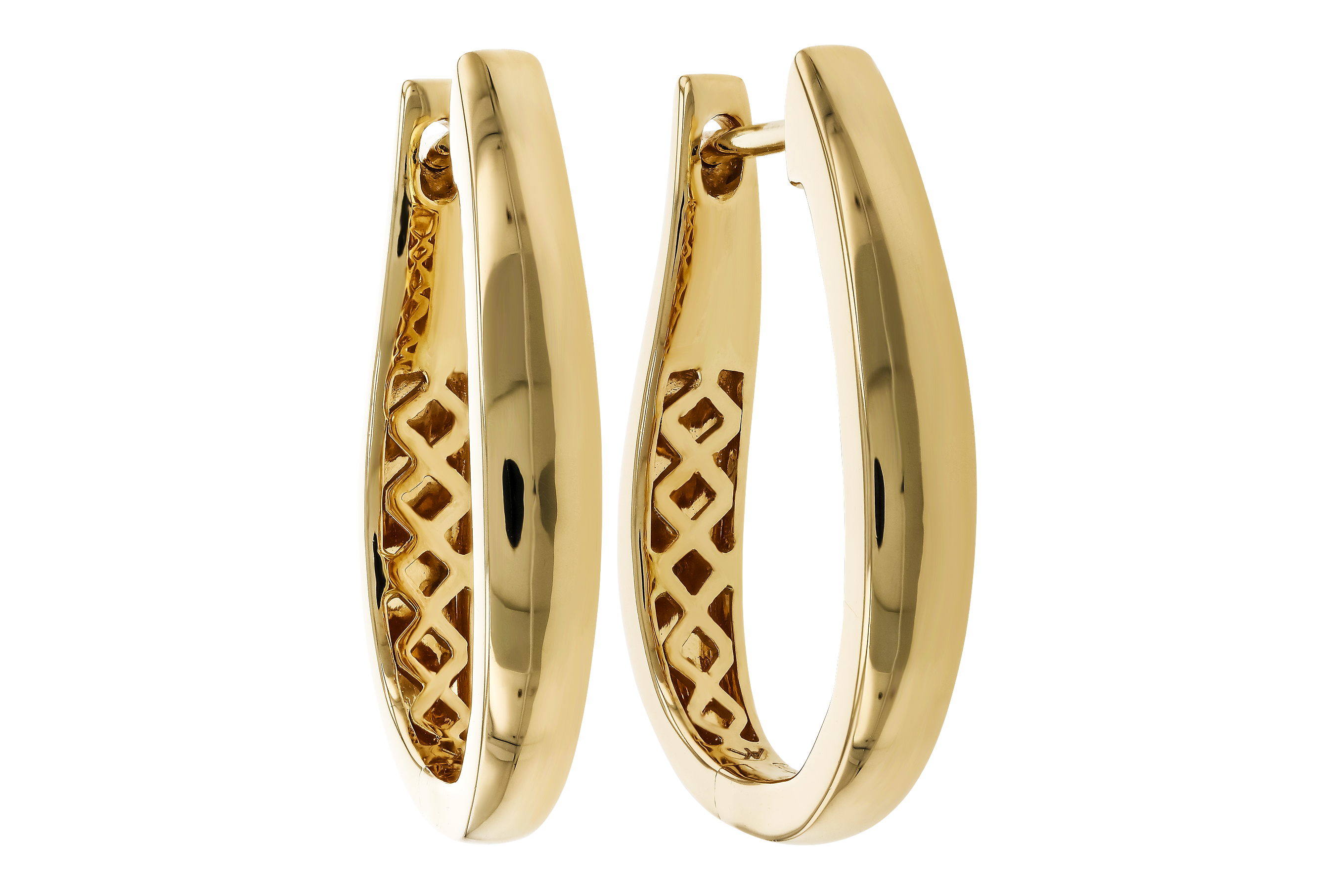 E274-69444: GOLD EARRINGS (22MM)