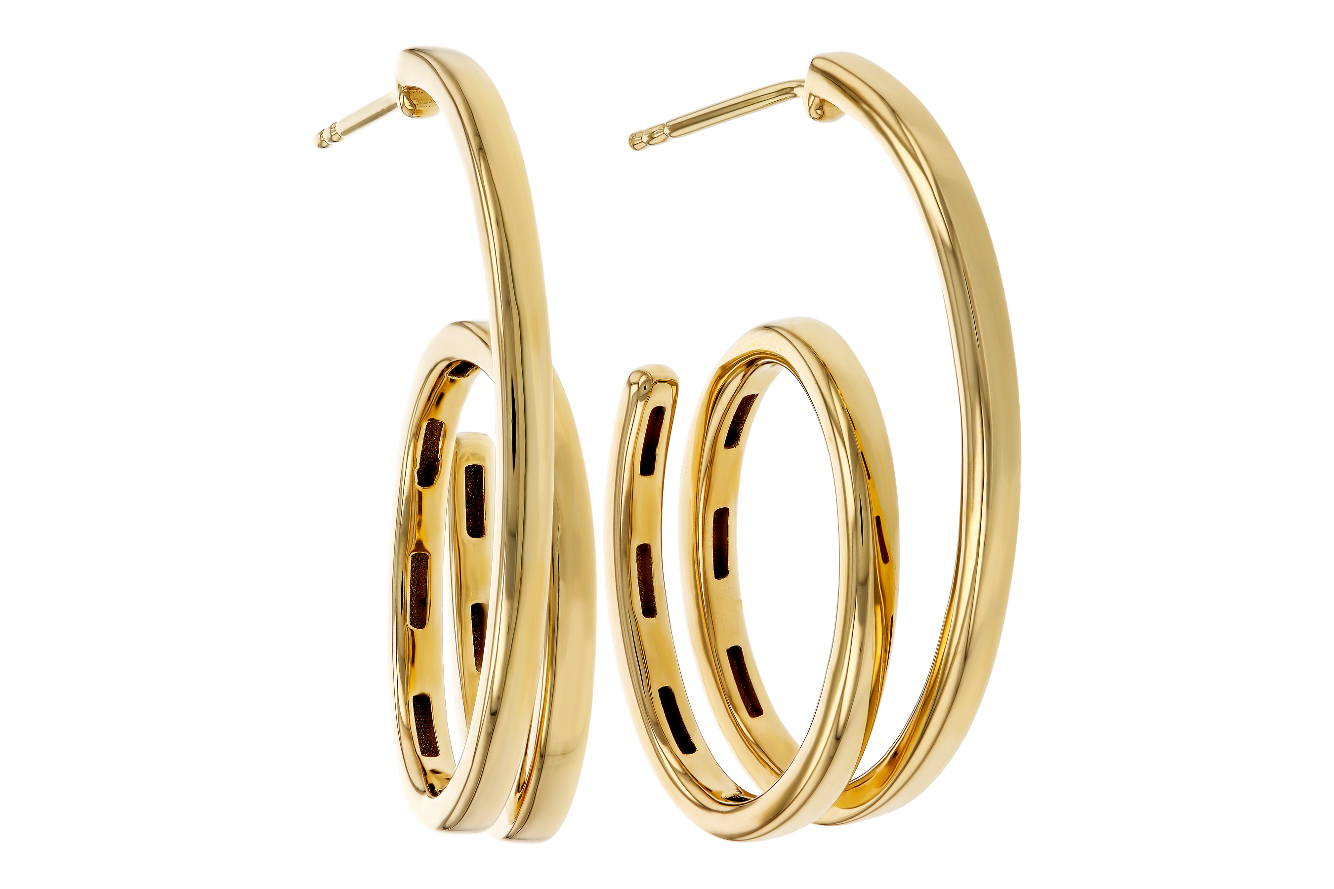 E274-69453: GOLD EARRINGS (30MM)