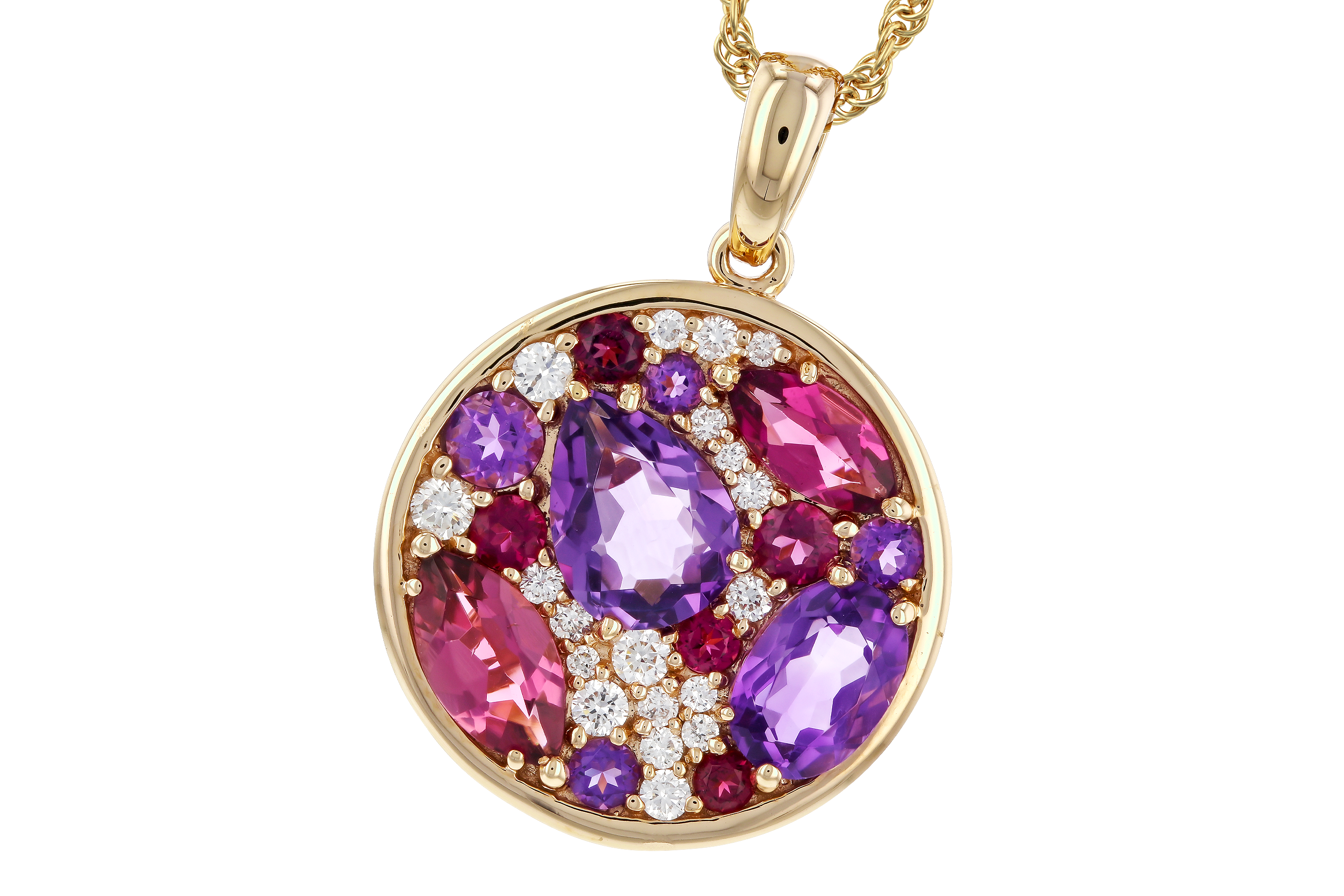 E274-70362: NECK 1.83 TW SEMI-PRECIOUS (P.TOUR, AMY) 2.00 TGW