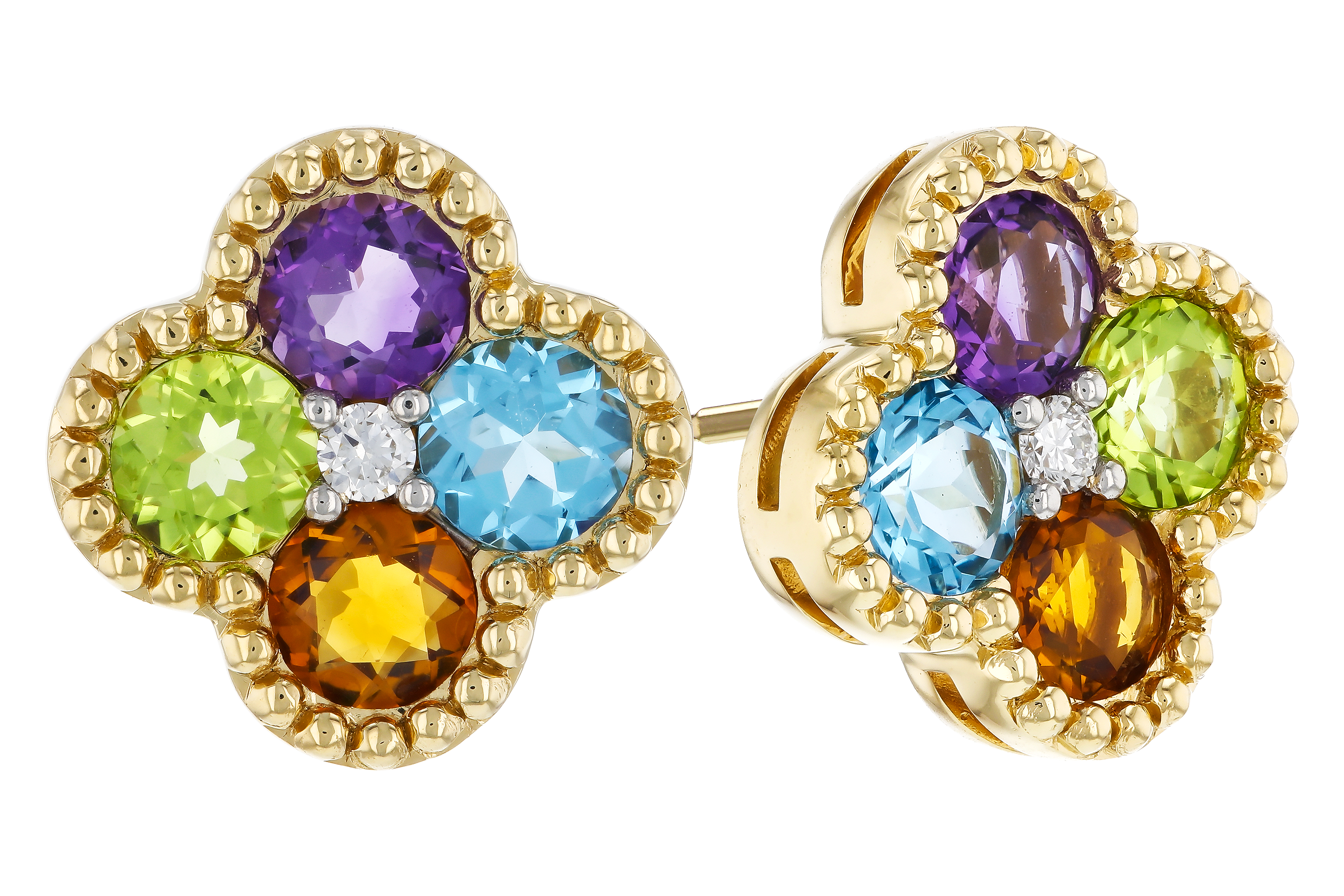 E274-72135: EARRINGS 1.88 SEMI-PREC (AMY,BT,CIT,PER) 1.93 TGW