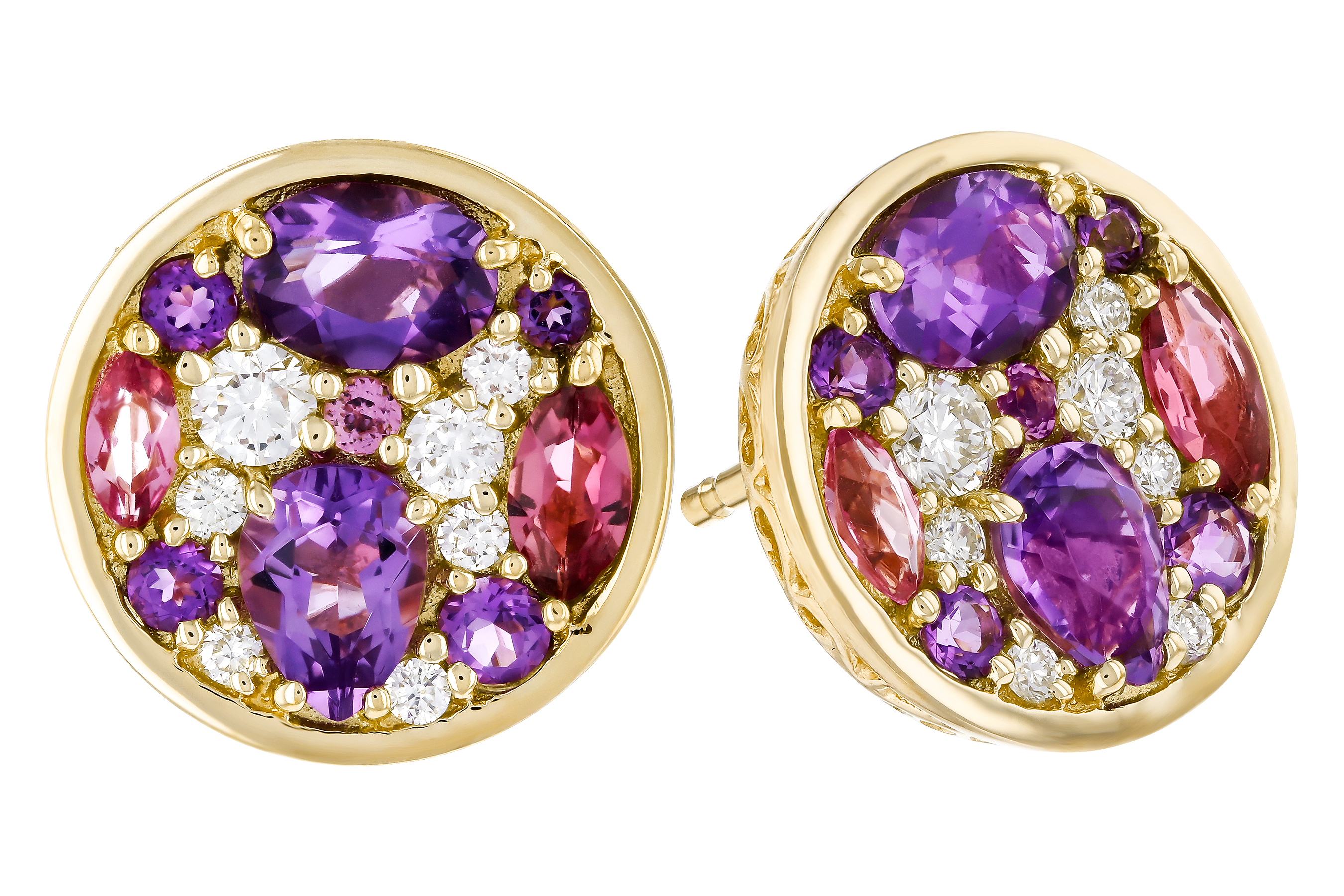 E274-72180: EARR .82 TW SEMI-PRECIOUS (P.TOUR, AMY) .98 TGW