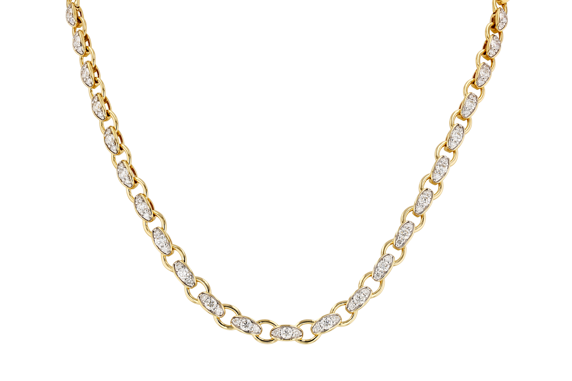 E275-56653: NECKLACE 3.18 TW (17.25")