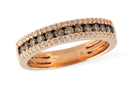 F187-39389: LDS WED RG .33 BROWN DIAS .49 TW
