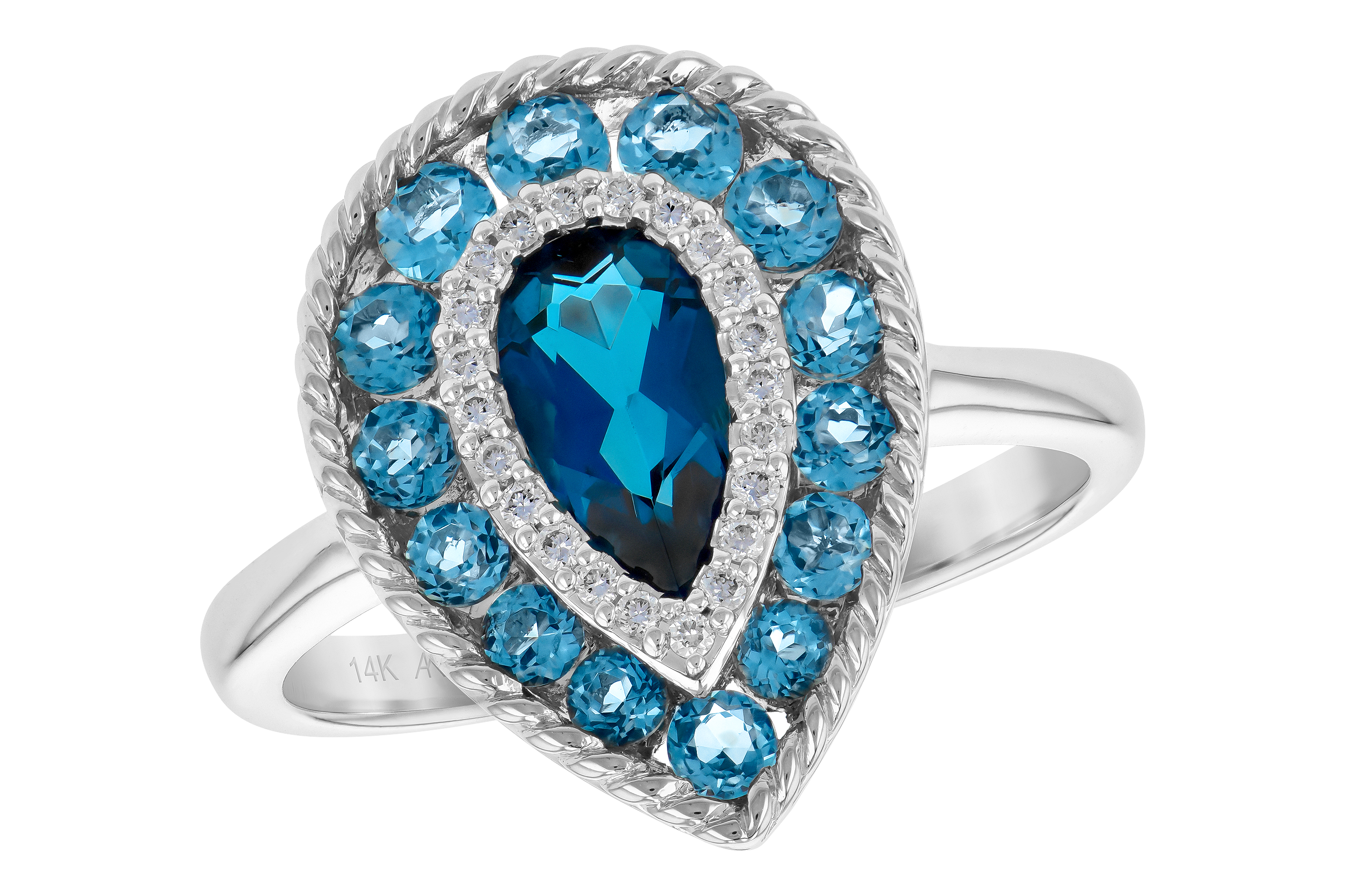 F190-13080: LDS RG 1.52 TW BLUE TOPAZ 1.60 TGW