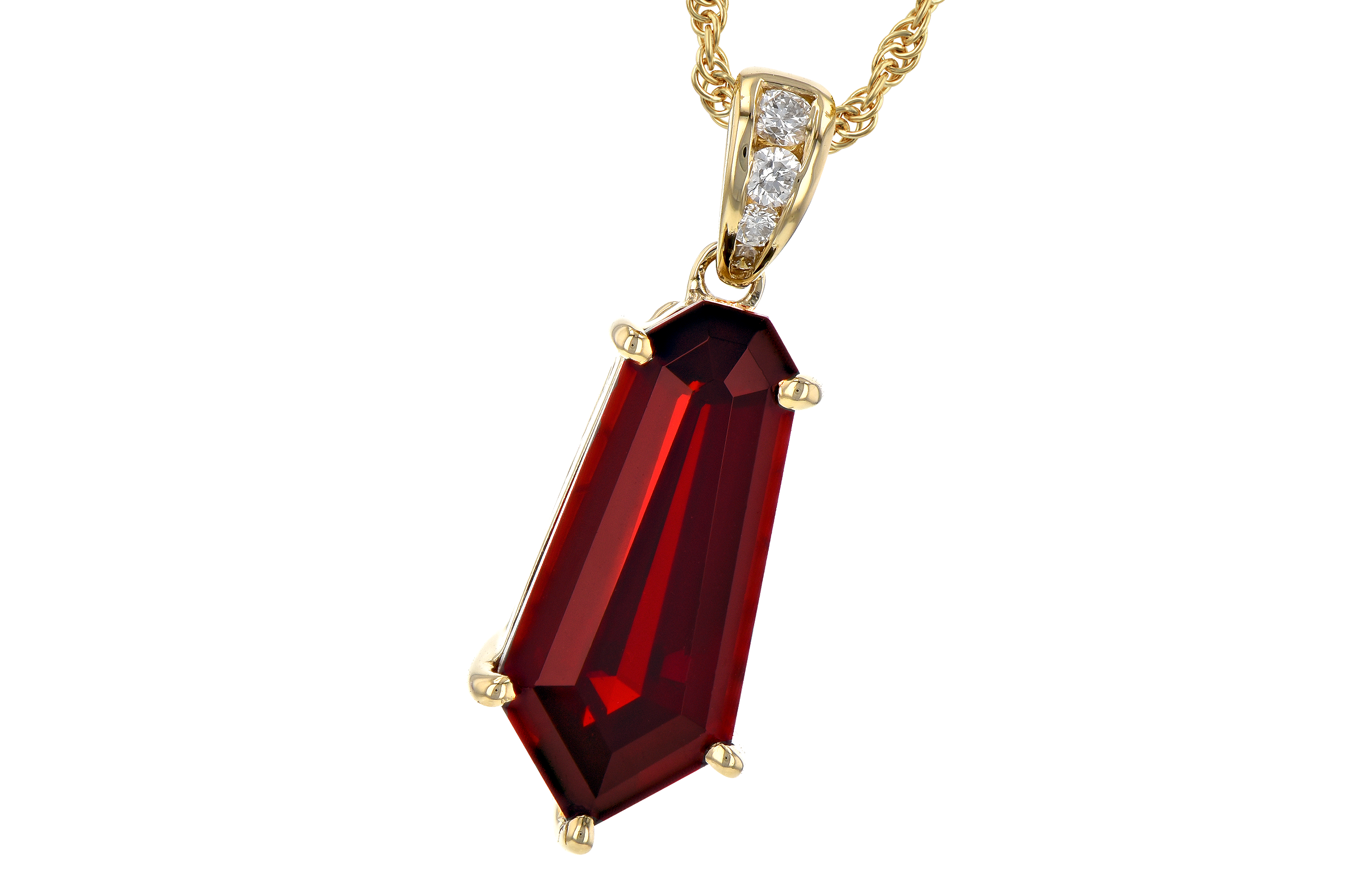 F190-16644: NECK 3.44 GARNET 3.50 TGW