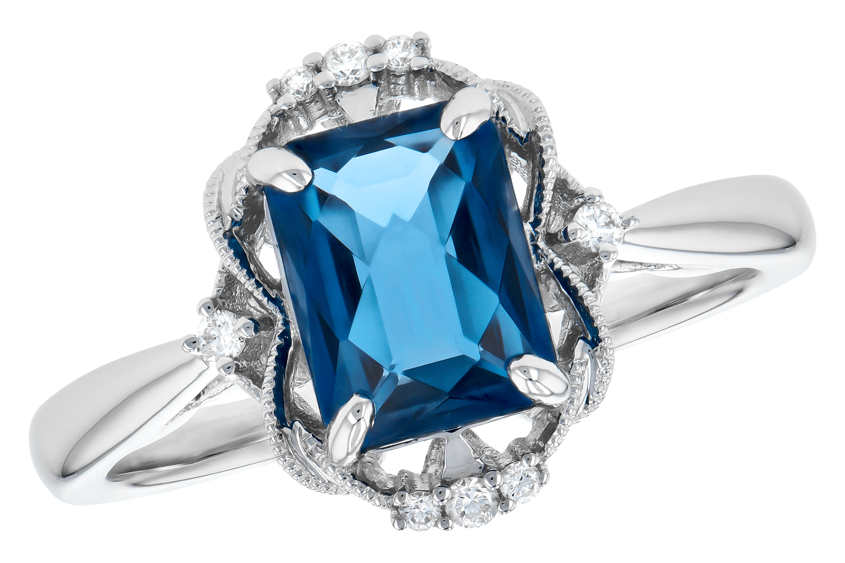 F272-84853: LDS RG 1.70 LONDON BLUE TOPAZ 1.76 TGW