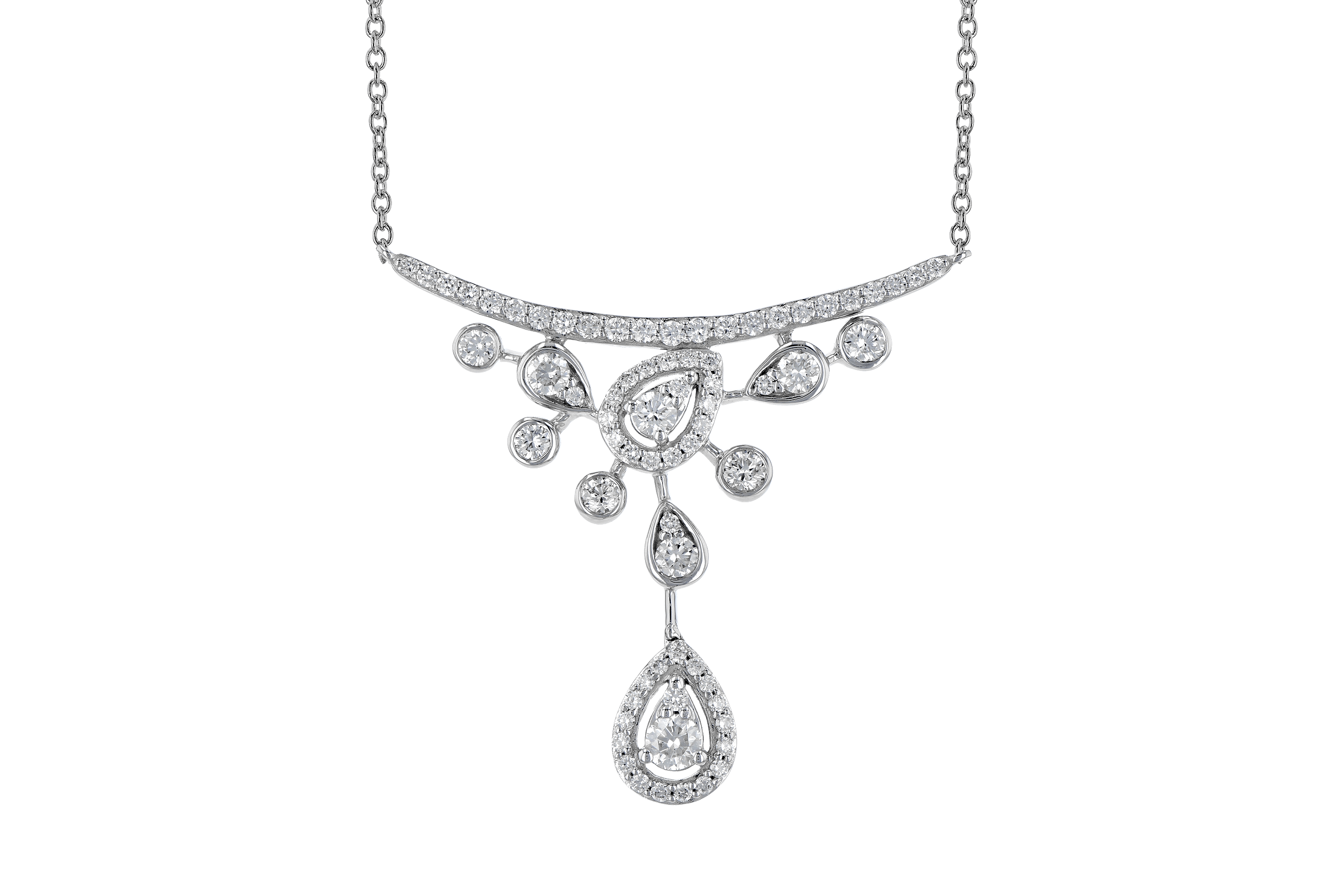 F272-85744: NECKLACE .65 TW