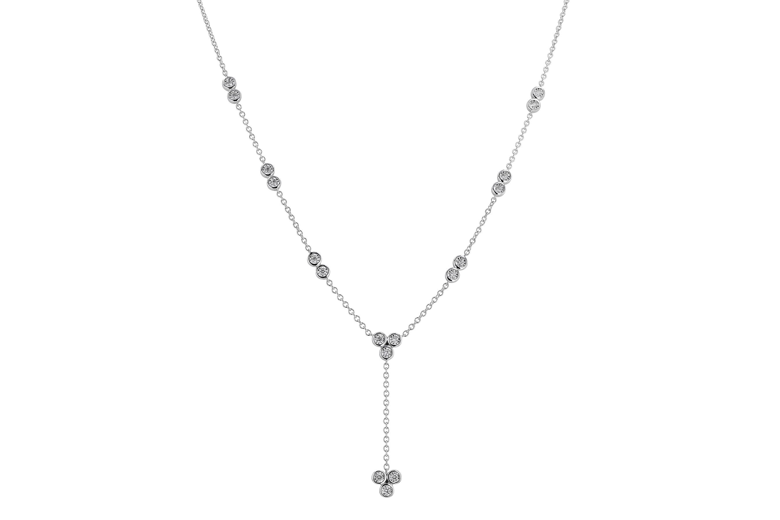 F273-73989: NECKLACE .32 TW (18")