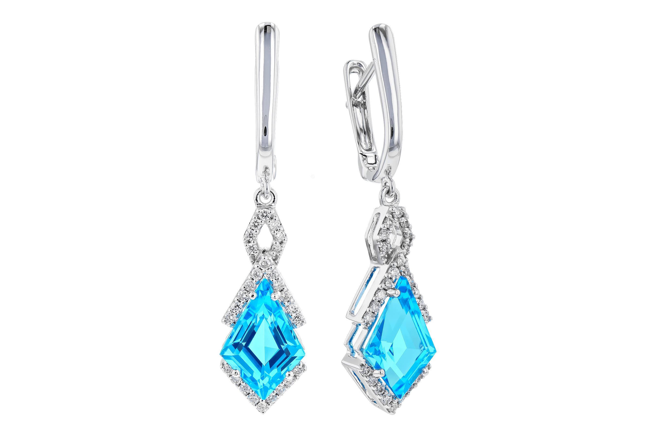 F273-74862: EARR 2.72 TW BLUE TOPAZ 2.90 TGW