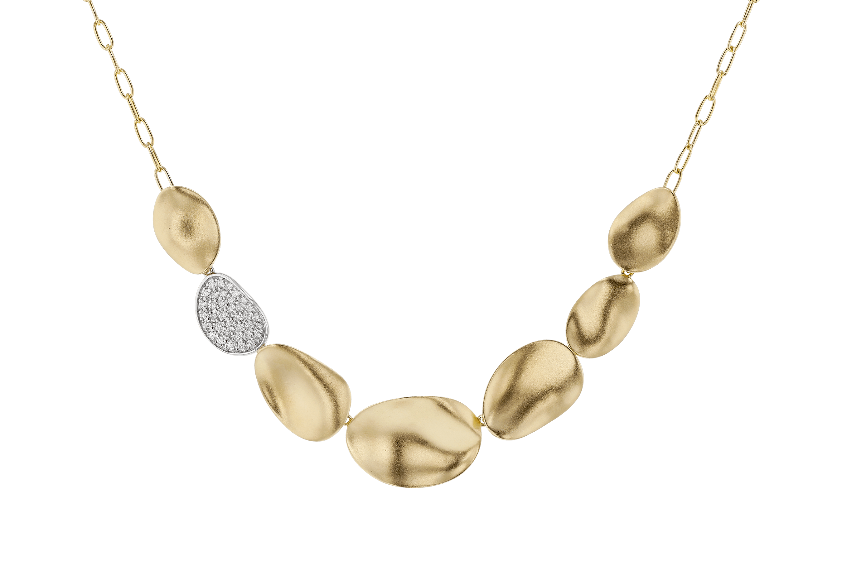 F274-64898: NECKLACE .38 TW (18")