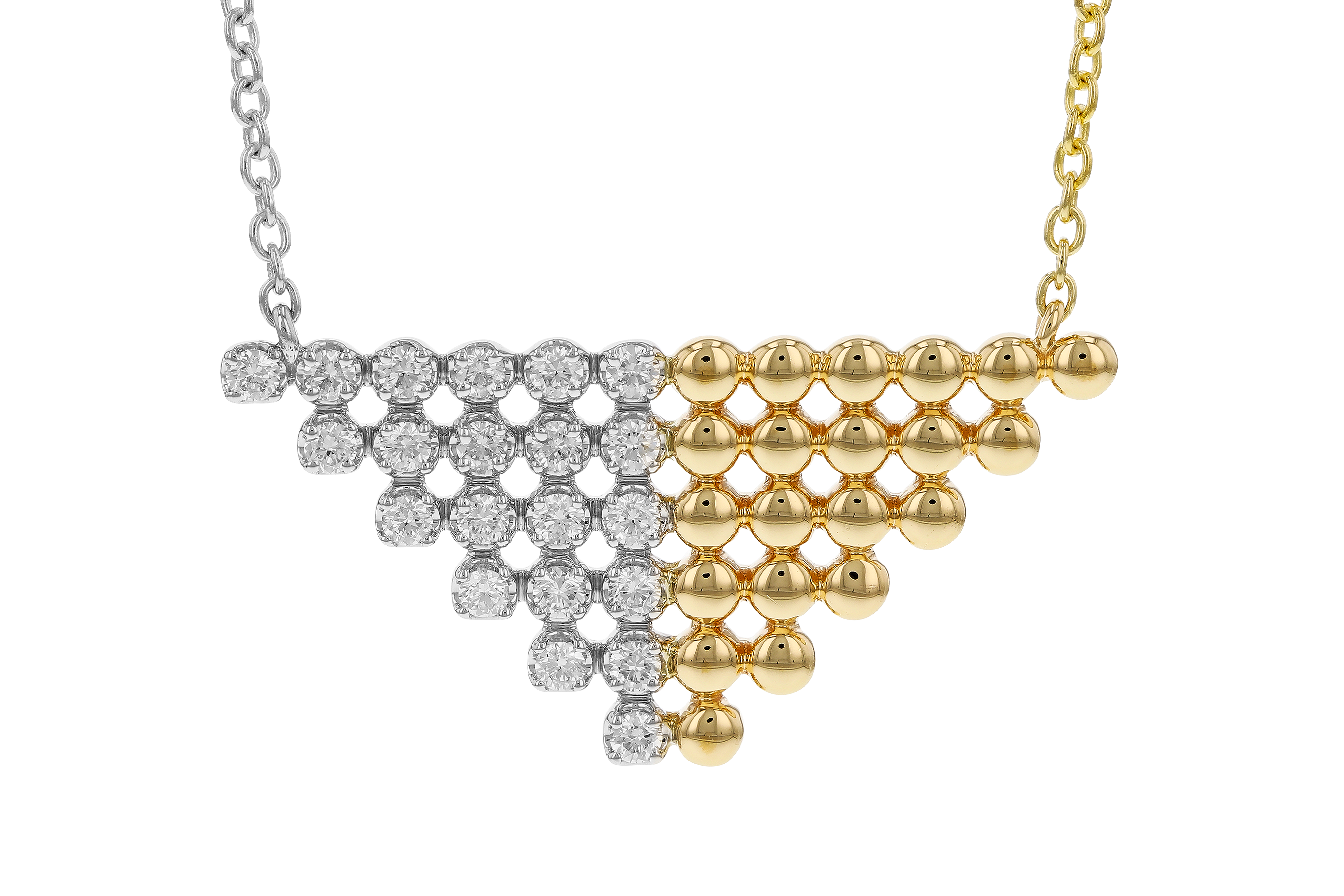 F274-69453: NECKLACE .37 TW (18")