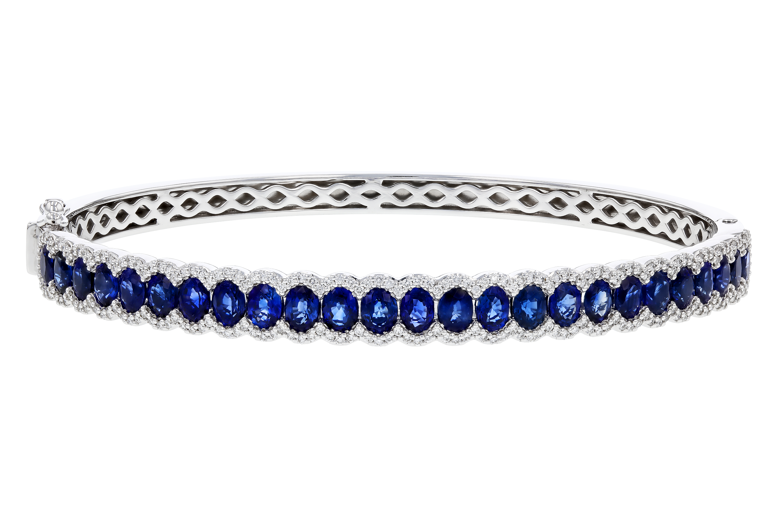 F274-71198: BANGLE 5.09 TW SAPPHIRE 5.65 TGW