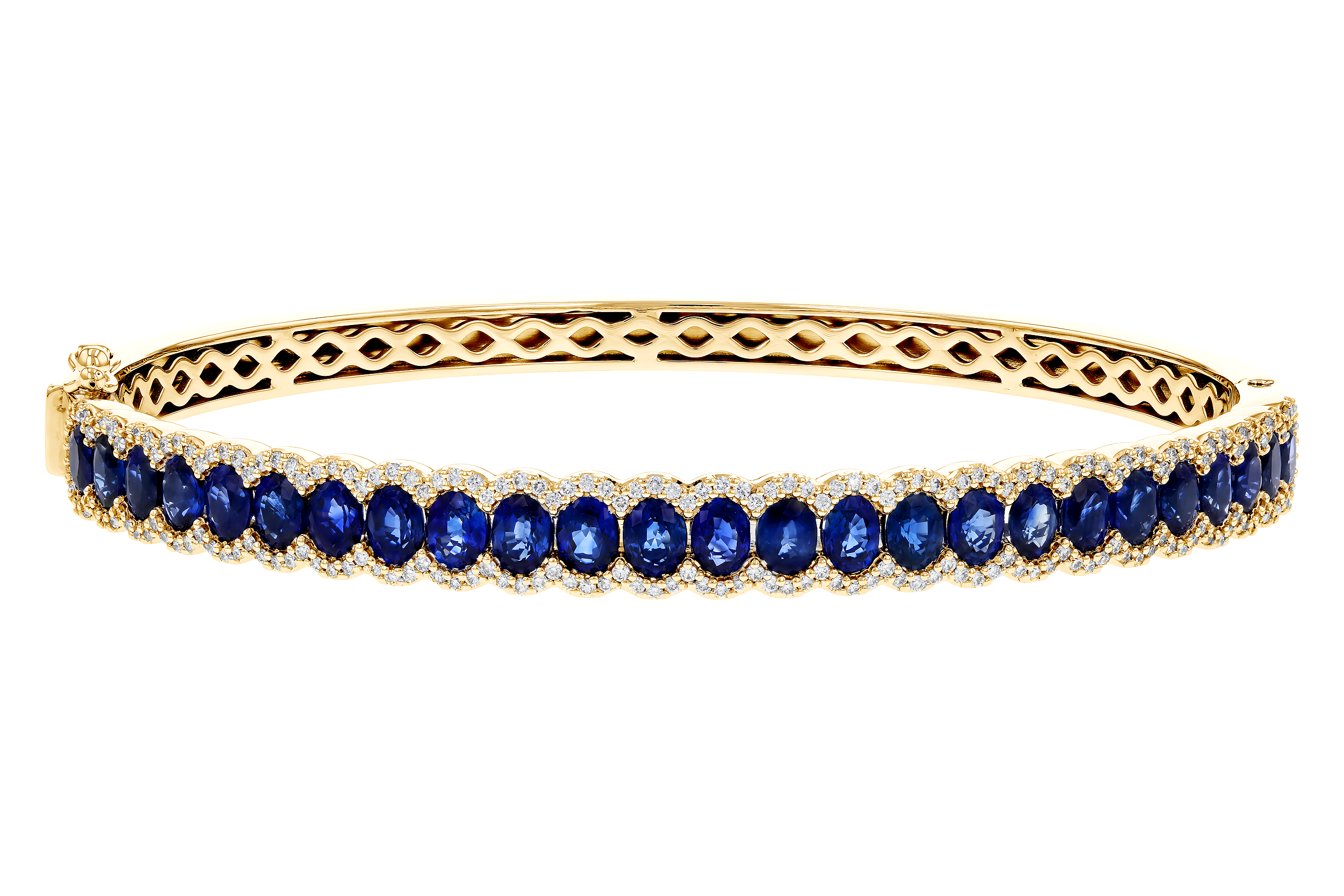 F274-71198: BANGLE 5.09 TW SAPPHIRE 5.65 TGW