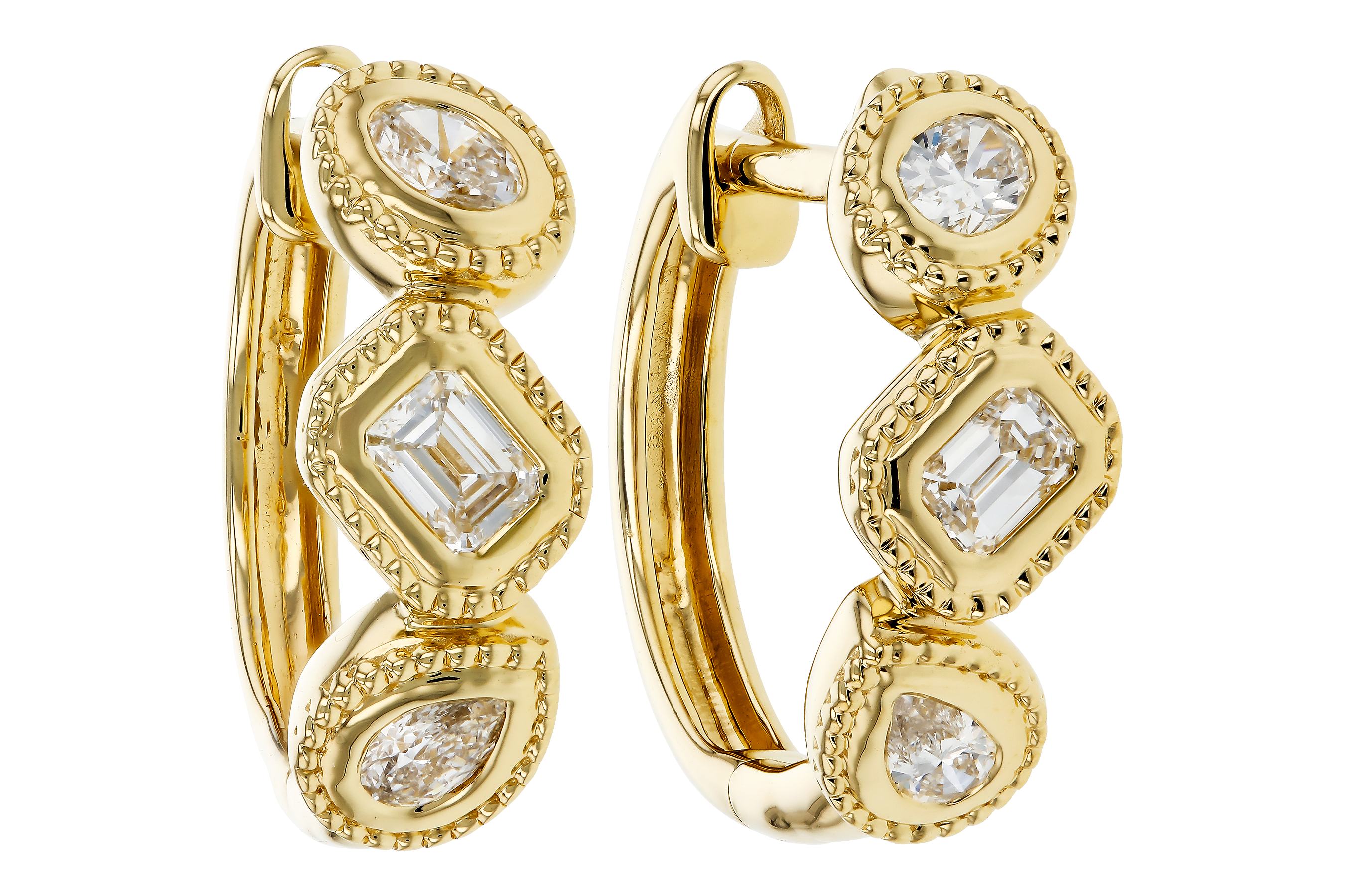 F274-71262: EARRINGS .42 TW FANCY CUT DIAS