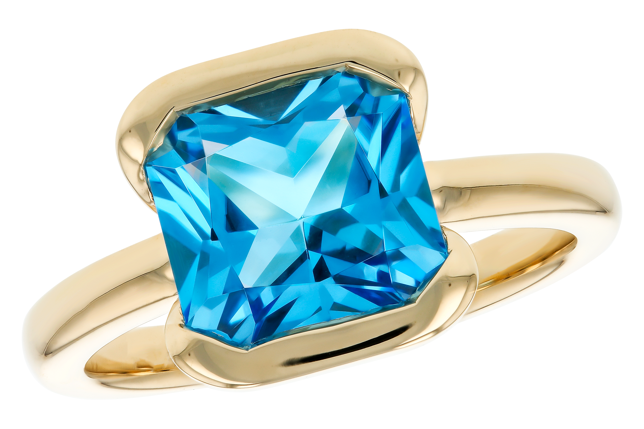 F275-54853: LDS RG 3.50 CT BLUE TOPAZ (9MM BT)
