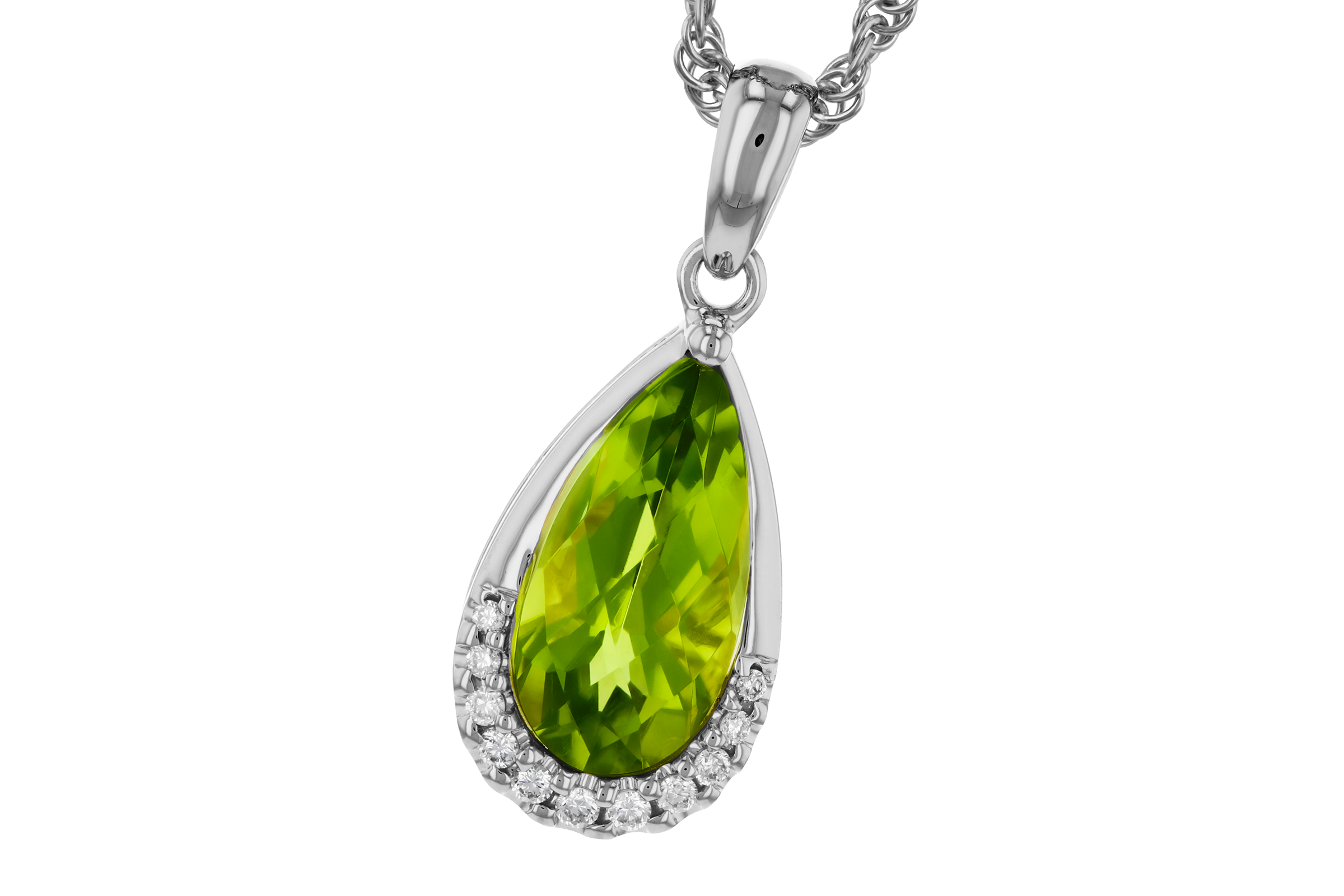 F275-56653: NECK 1.94 PERIDOT 2.00 TGW (12x6MM PS)