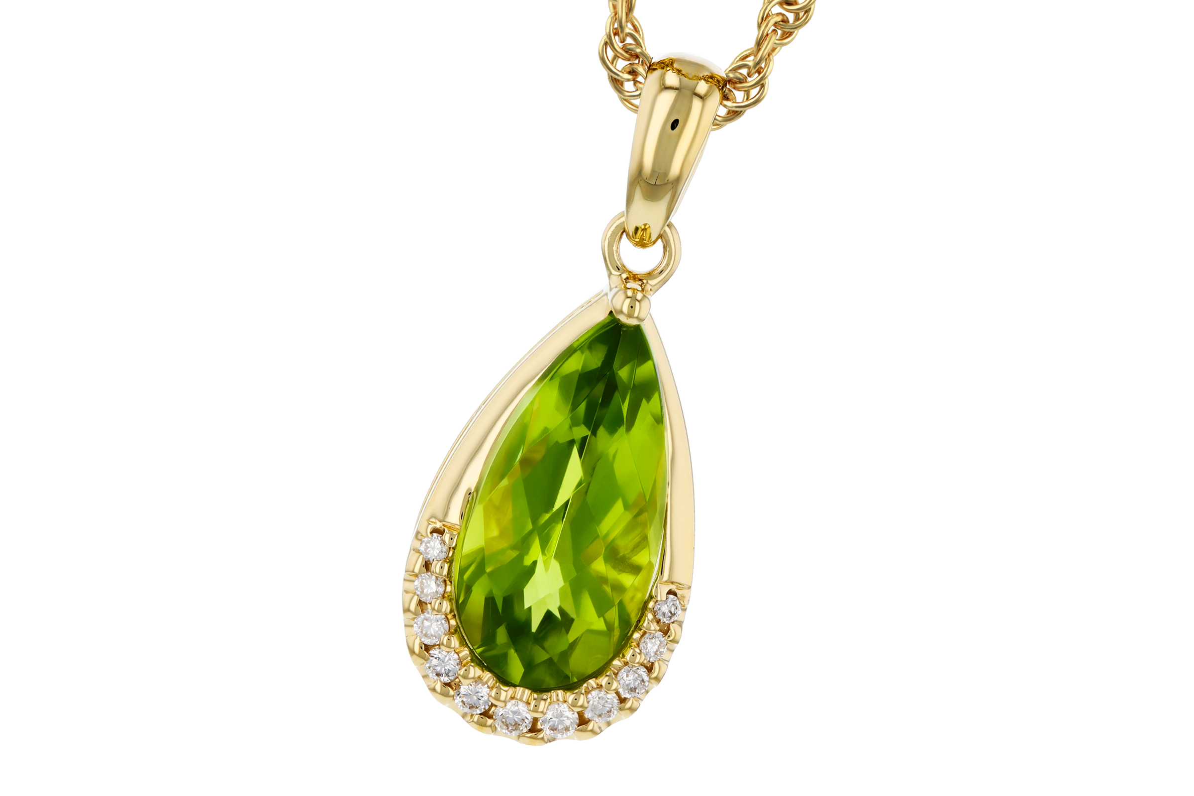 F275-56653: NECK 1.94 PERIDOT 2.00 TGW (12x6MM PS)