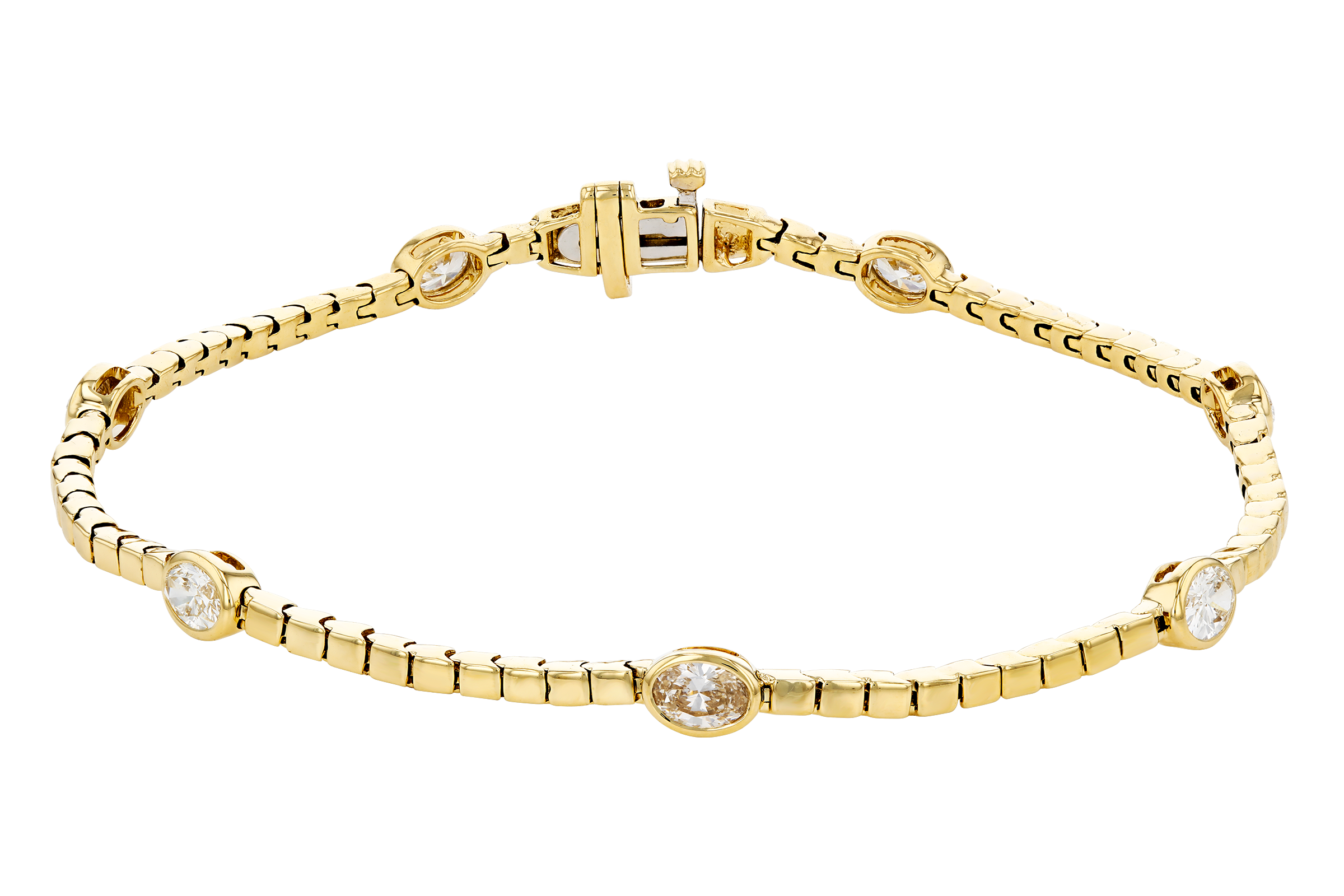 F275-56698: BRACELET 1.30 TW OVAL DIA (7")