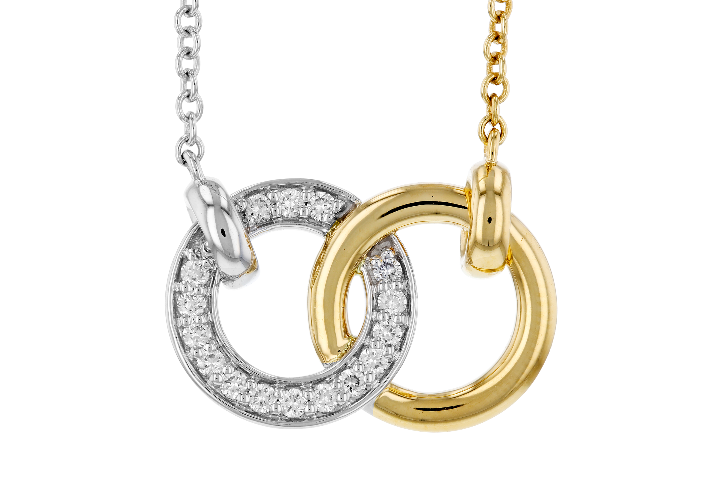 F275-56707: NECKLACE .20 TW (18")