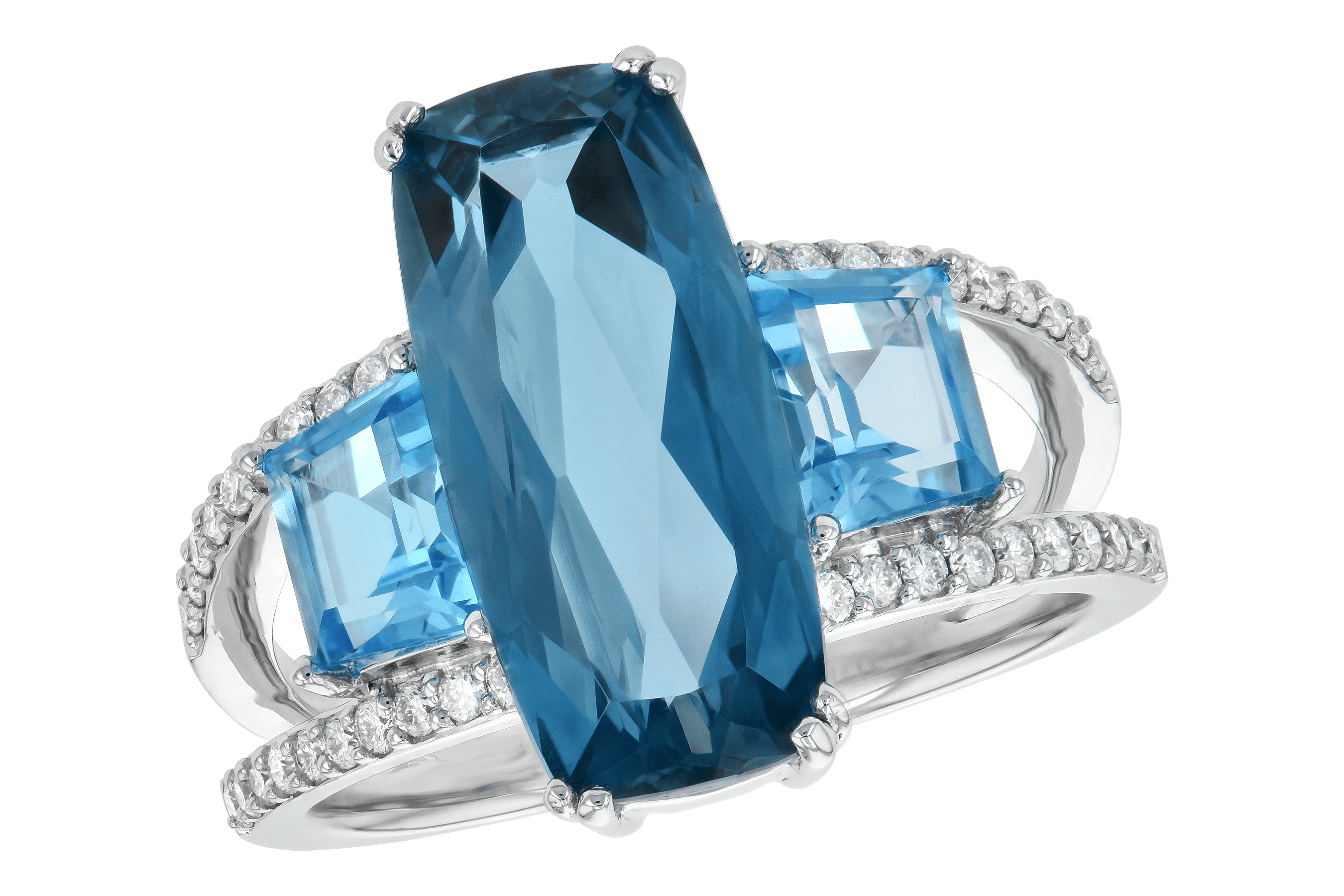 G190-14862: LDS RG 6.40 TW BLUE TOPAZ 6.67 TGW