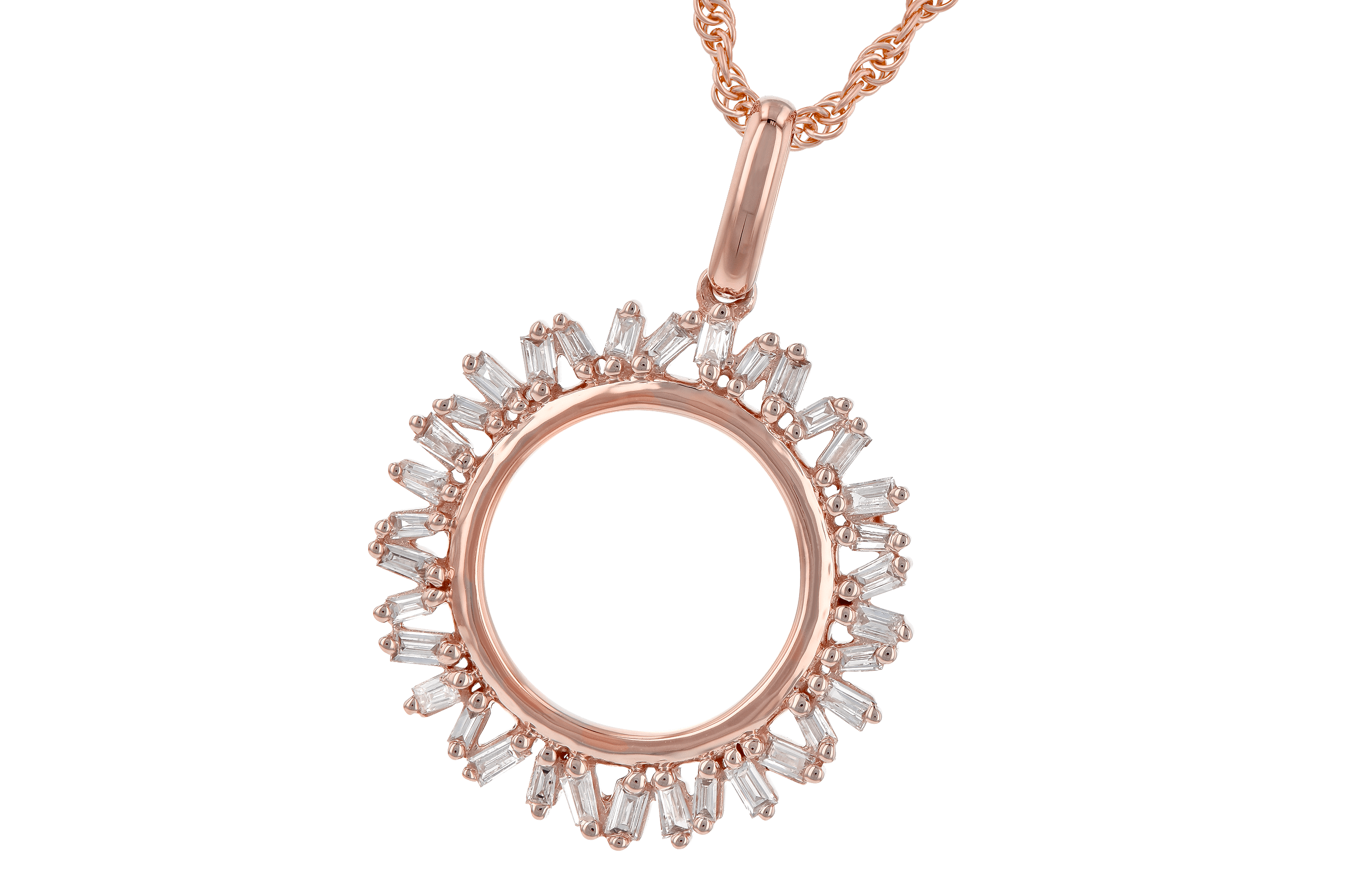 G190-14907: NECK .20 TW BAGUETTES