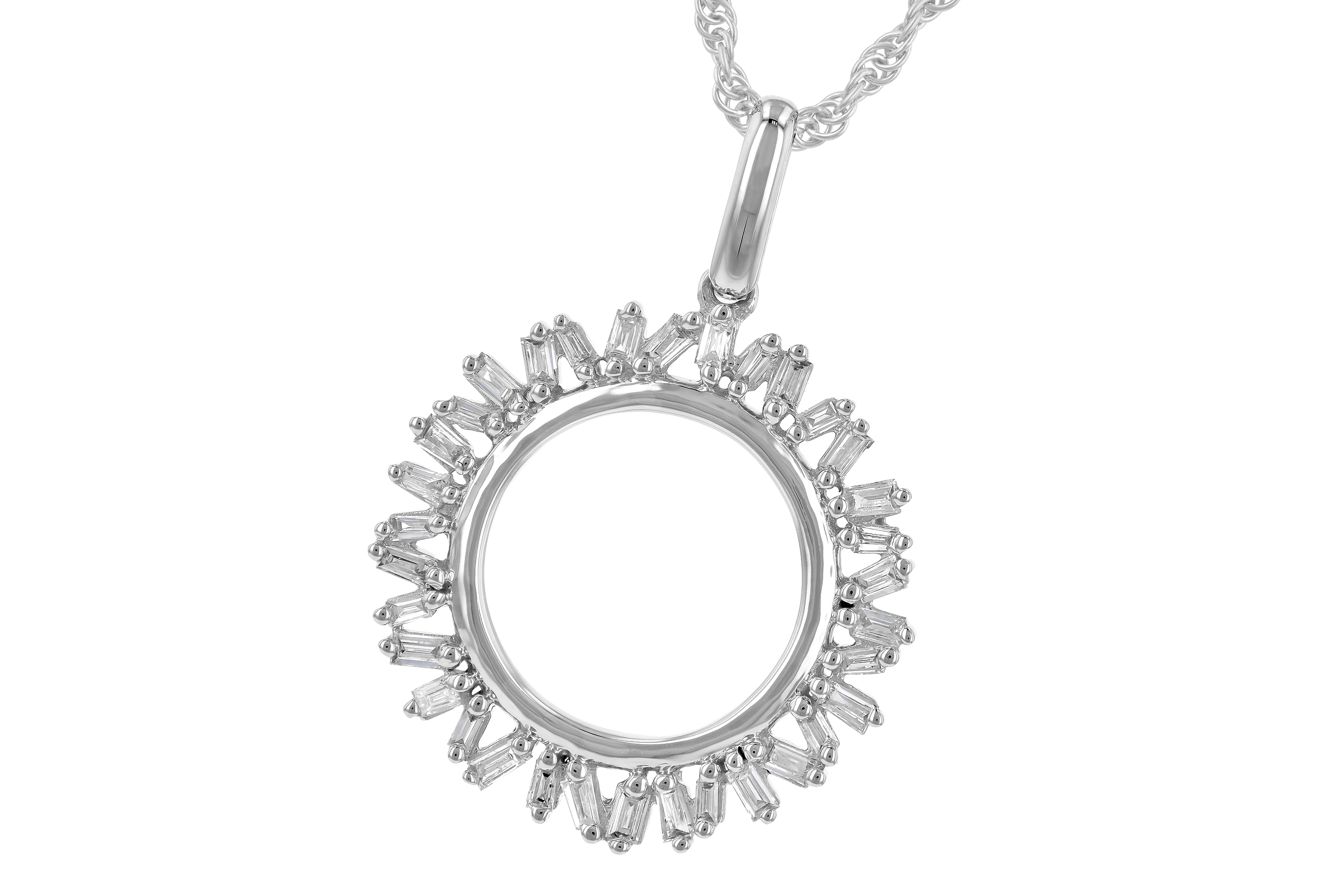 G190-14907: NECK .20 TW BAGUETTES