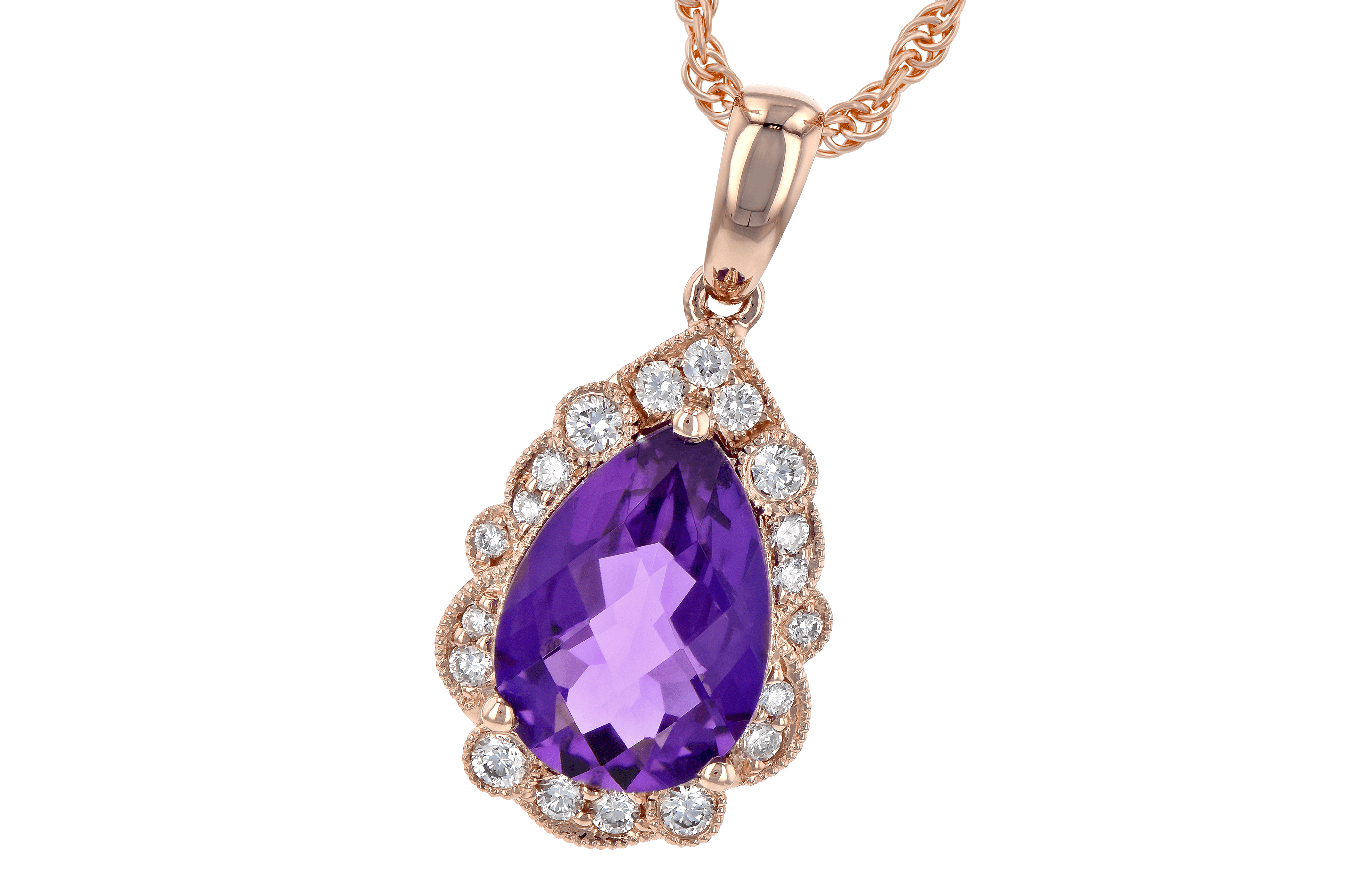 G190-16662: NECKLACE 1.53 AMETHYST 1.68 TGW (10x7 PS)