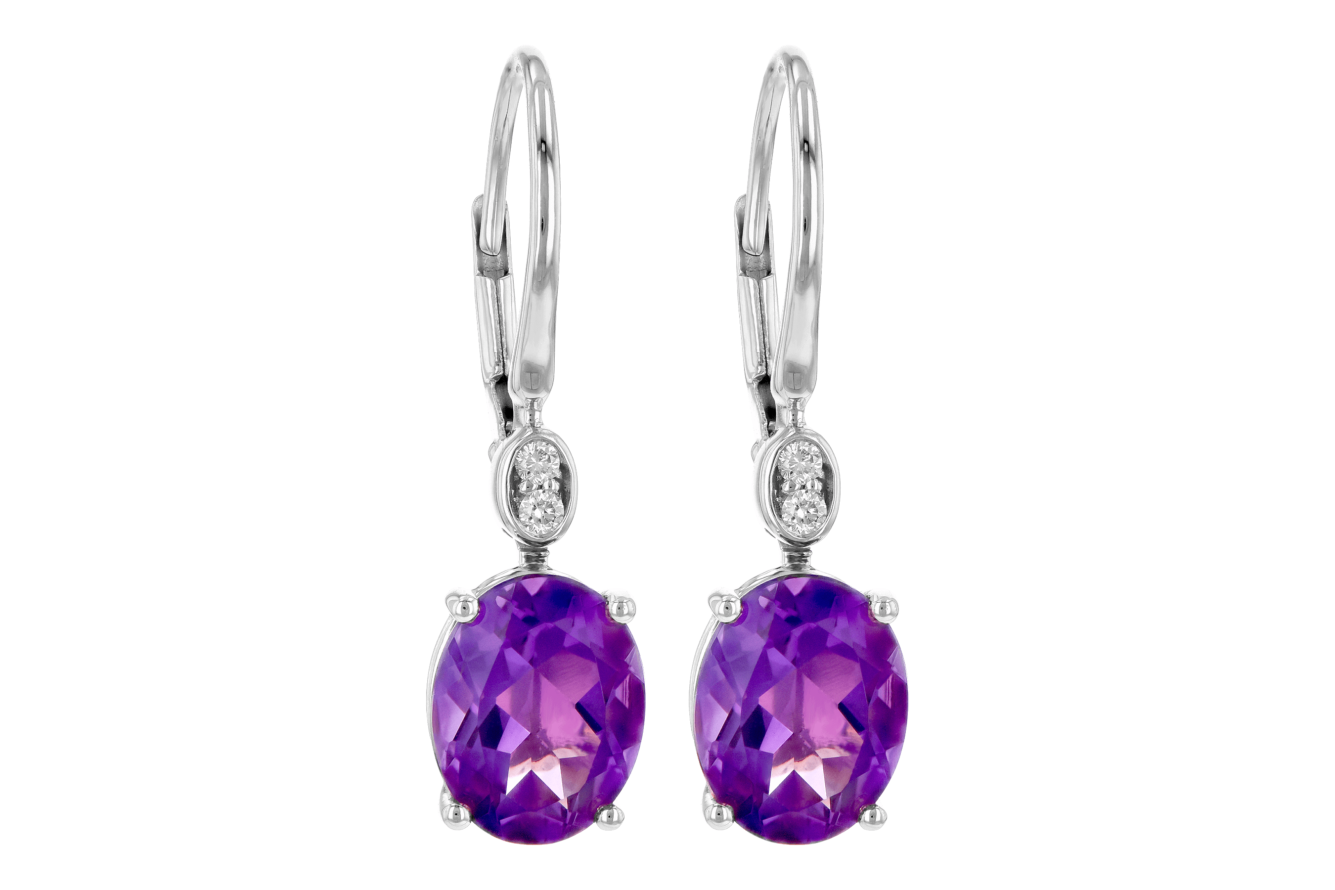 G190-17553: EARR 2.85 TW AMETHYST 2.90 TGW (9x7MM AMY)